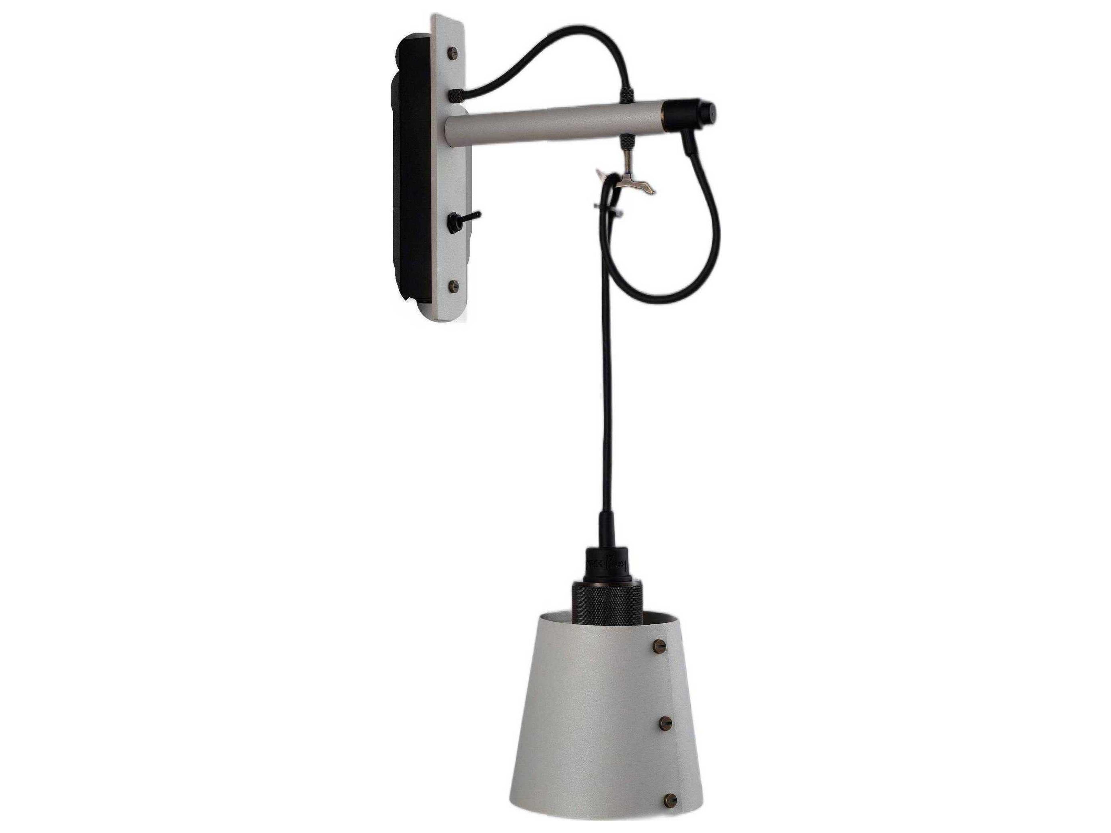 Hooked 1-Light Smoked Bronze Wall Sconce