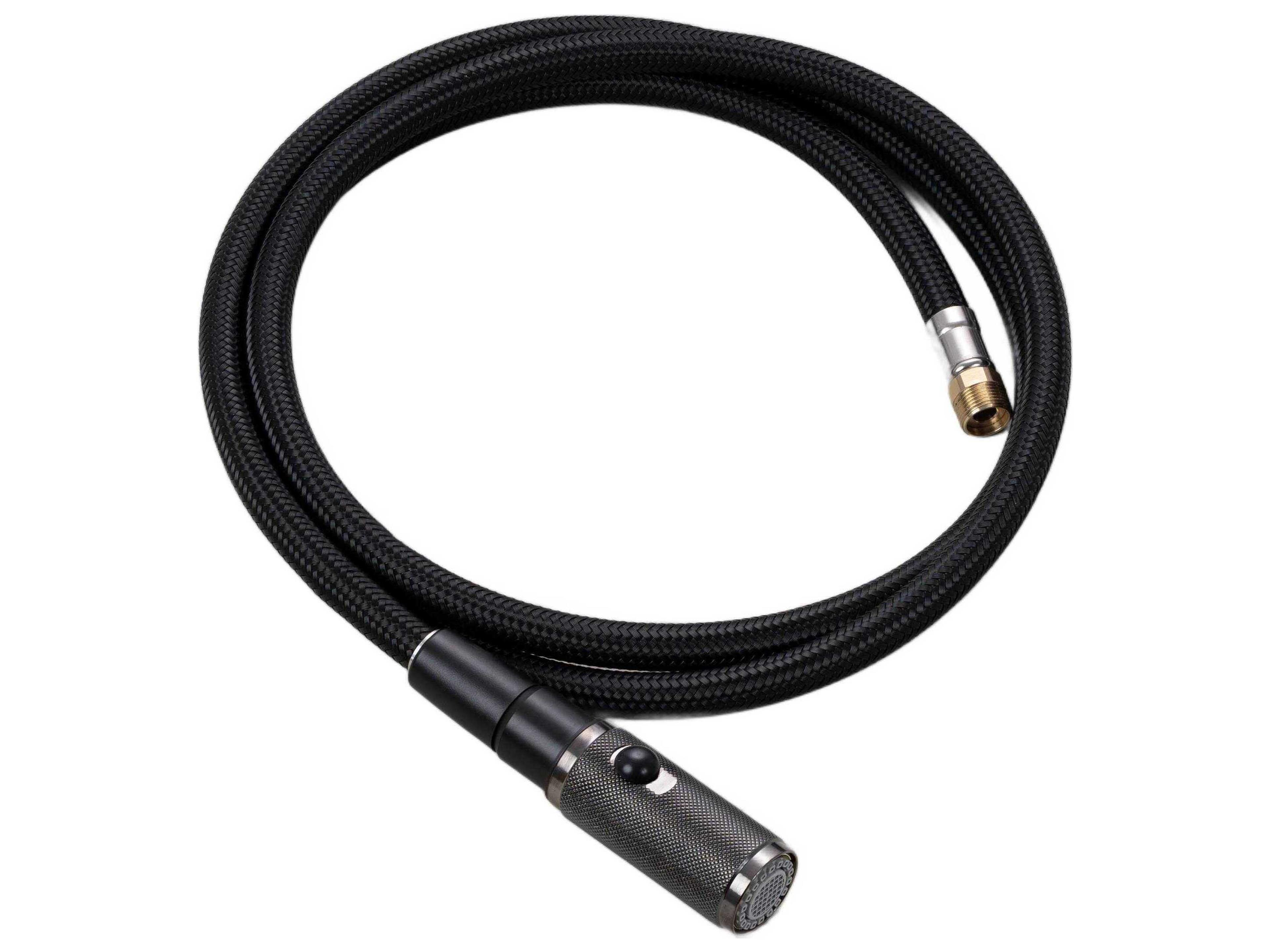 Cross Gun Metal Dual Spray Faucet Kit