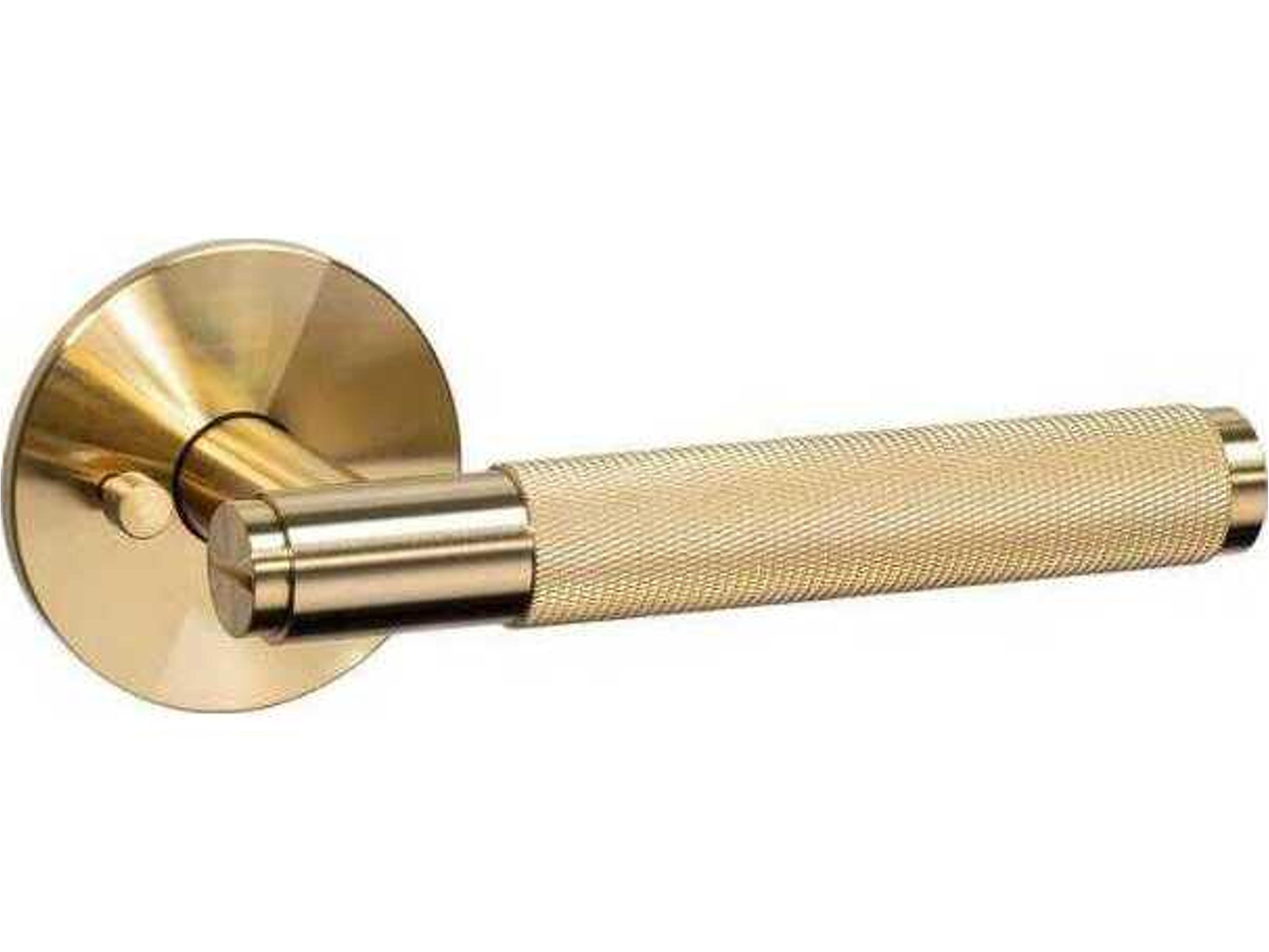 Brass Cross Privacy Door Handle