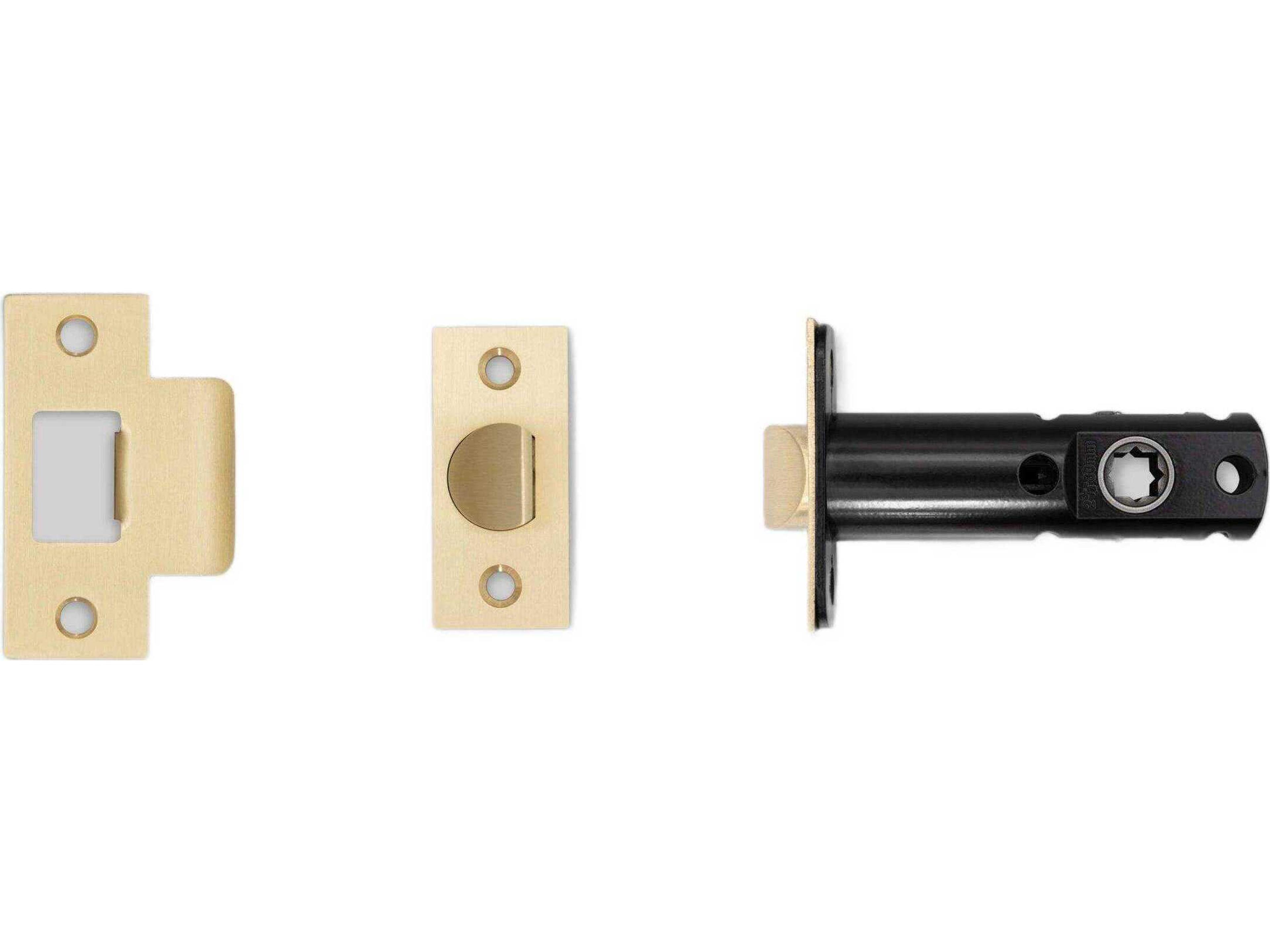 Brass 3-3/4" Tubular Latch Passage Door Knob