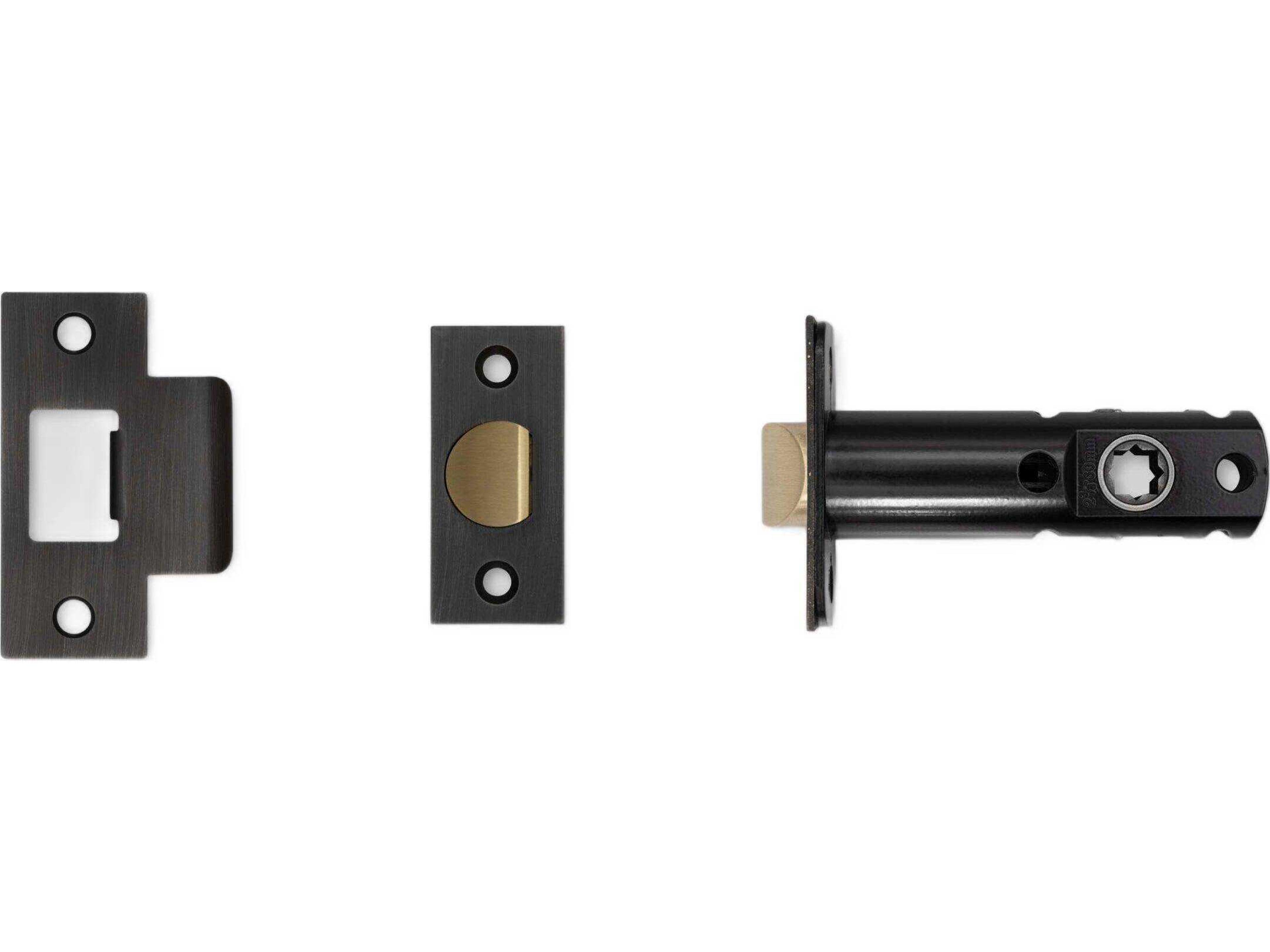 Smoked Bronze 2-3/4" Tubular Latch Passage Door Handle