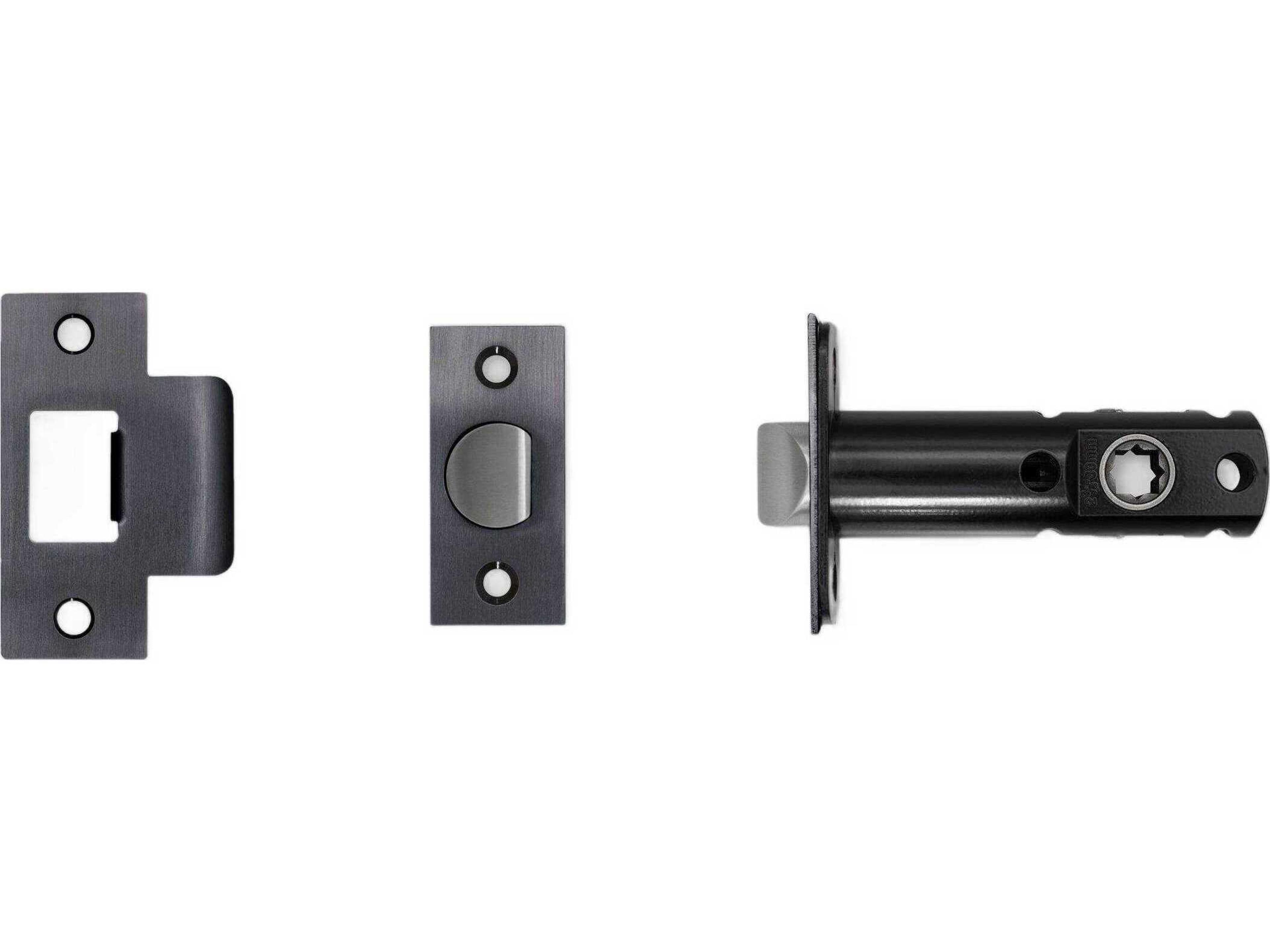 Gun Metal 2-3/8" Tubular Latch Passage Door Handle