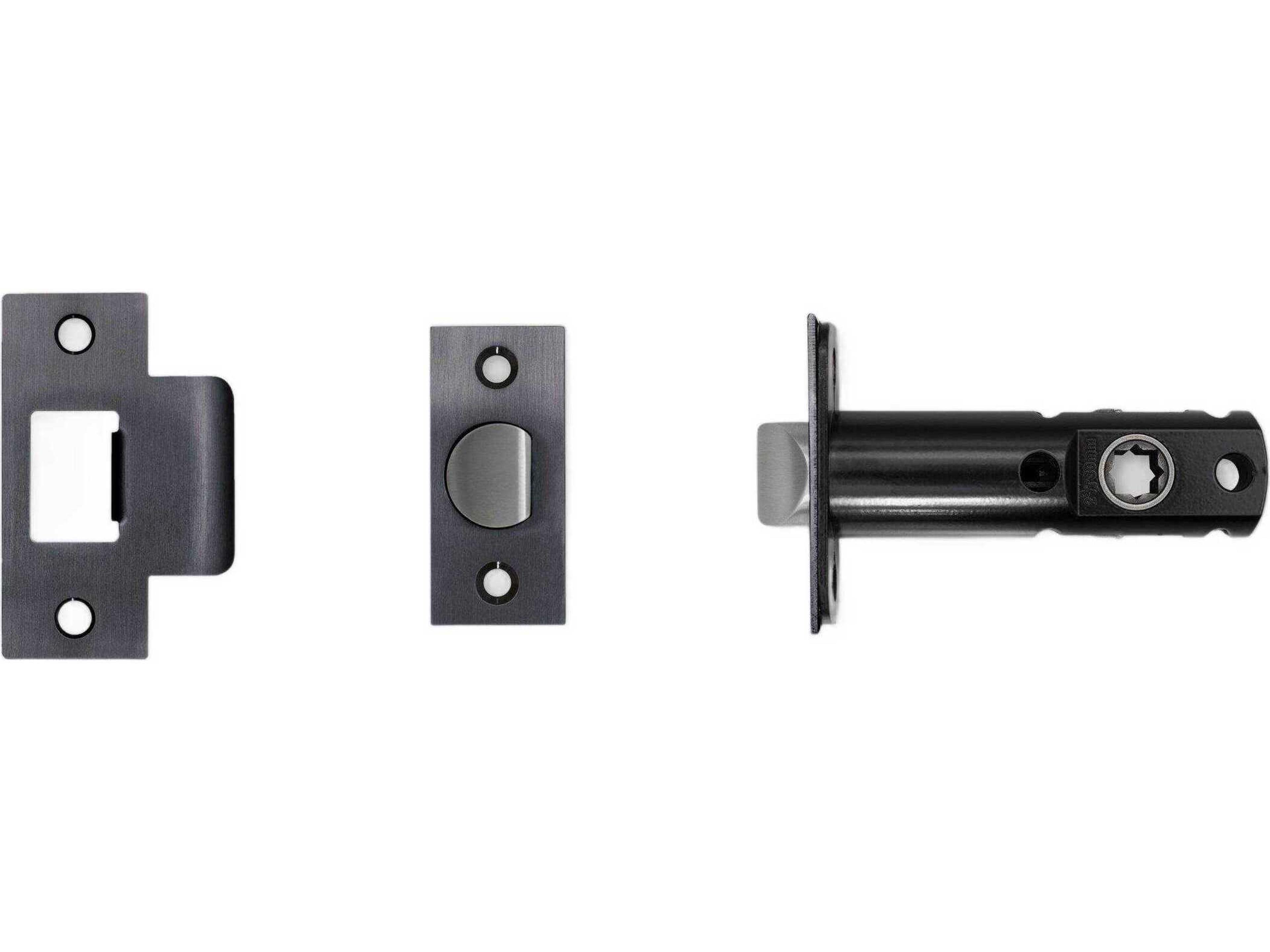 Gun Metal 3-3/4" Tubular Latch Passage Door Knob