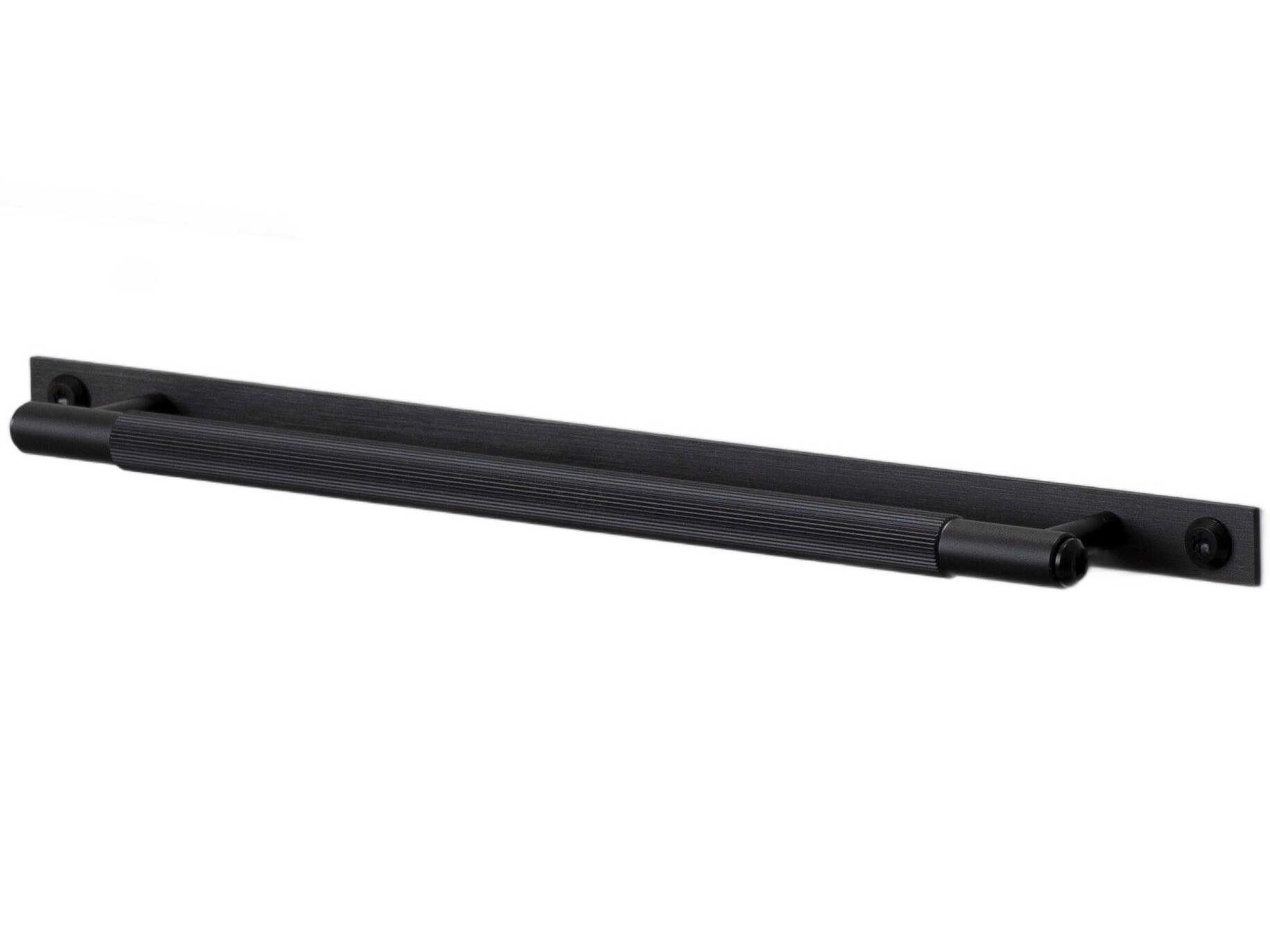 Black Linear Plate Pull Bar