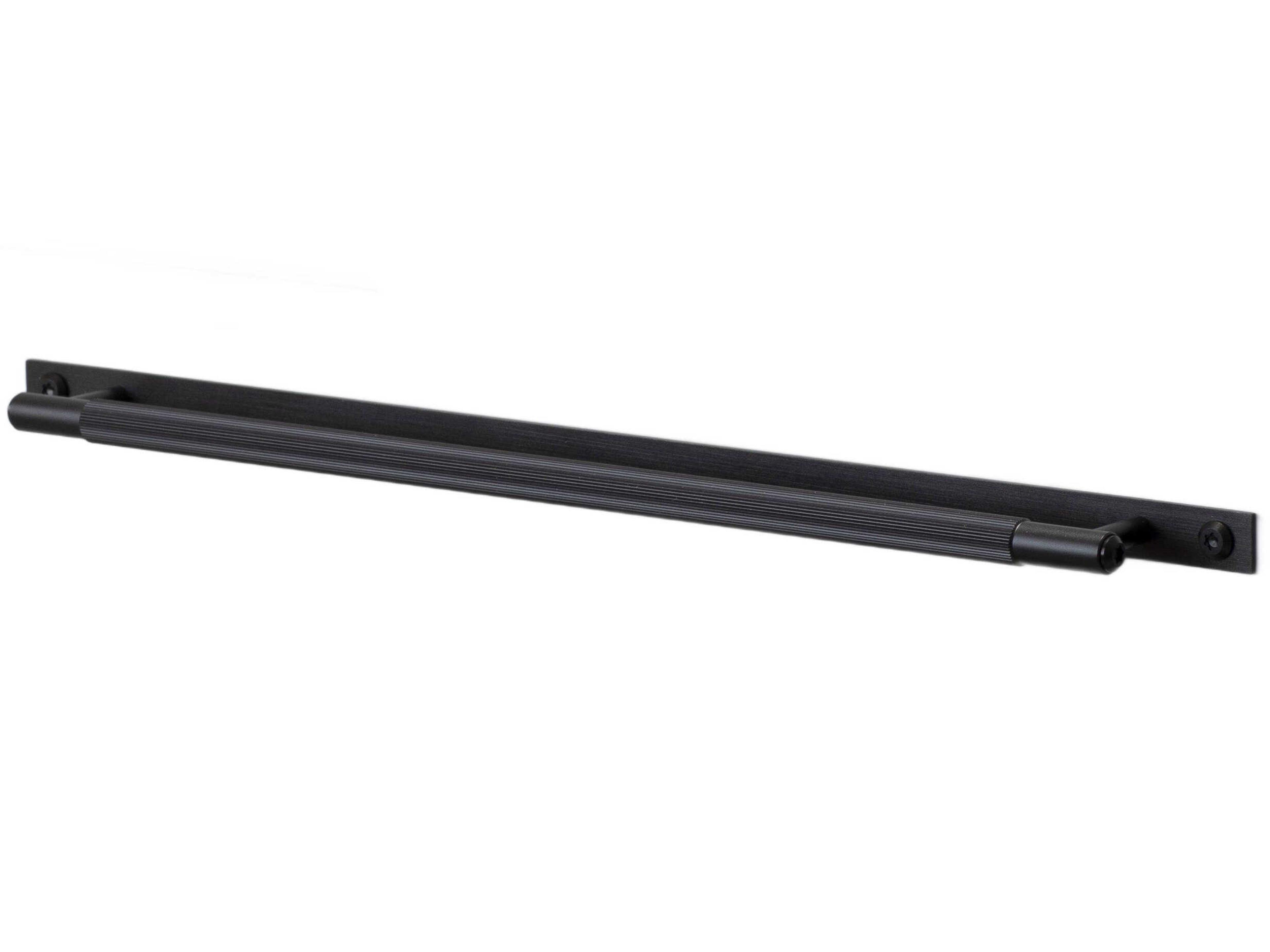 Black Linear Plate Pull Bar