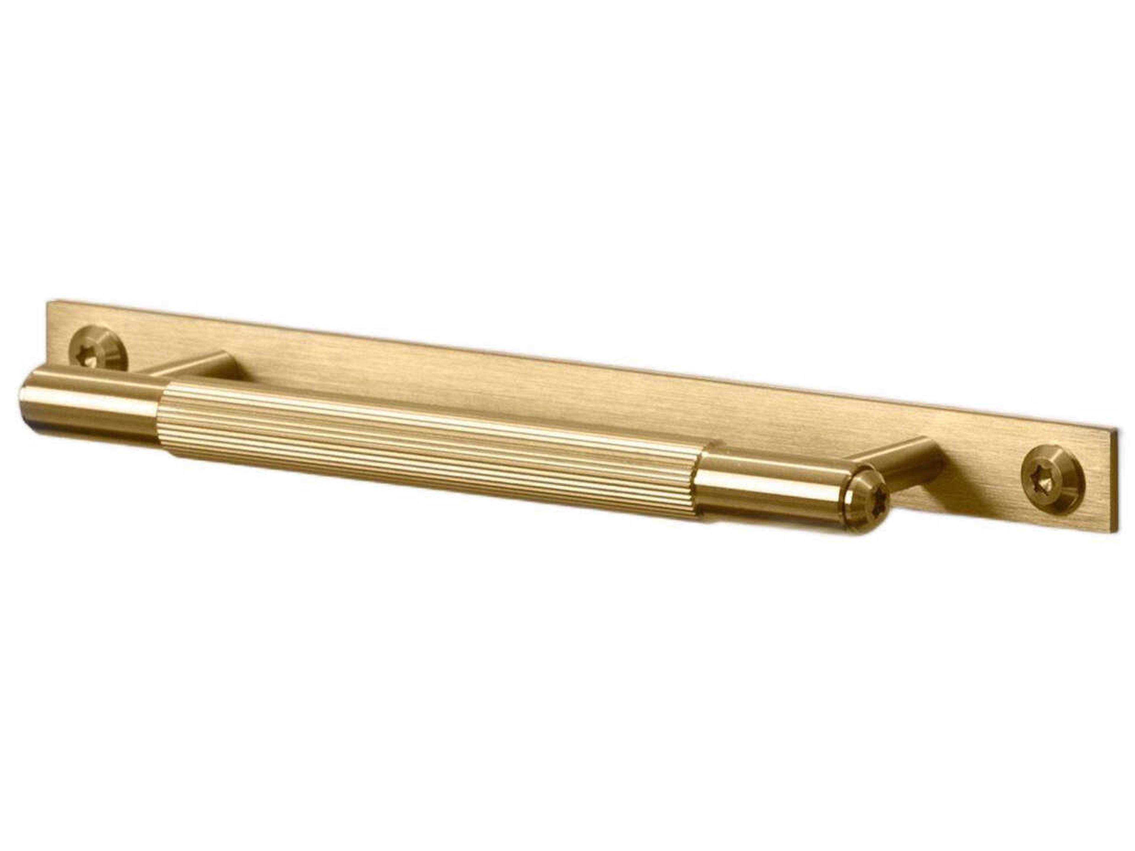 Brass Linear Plate Pull Bar