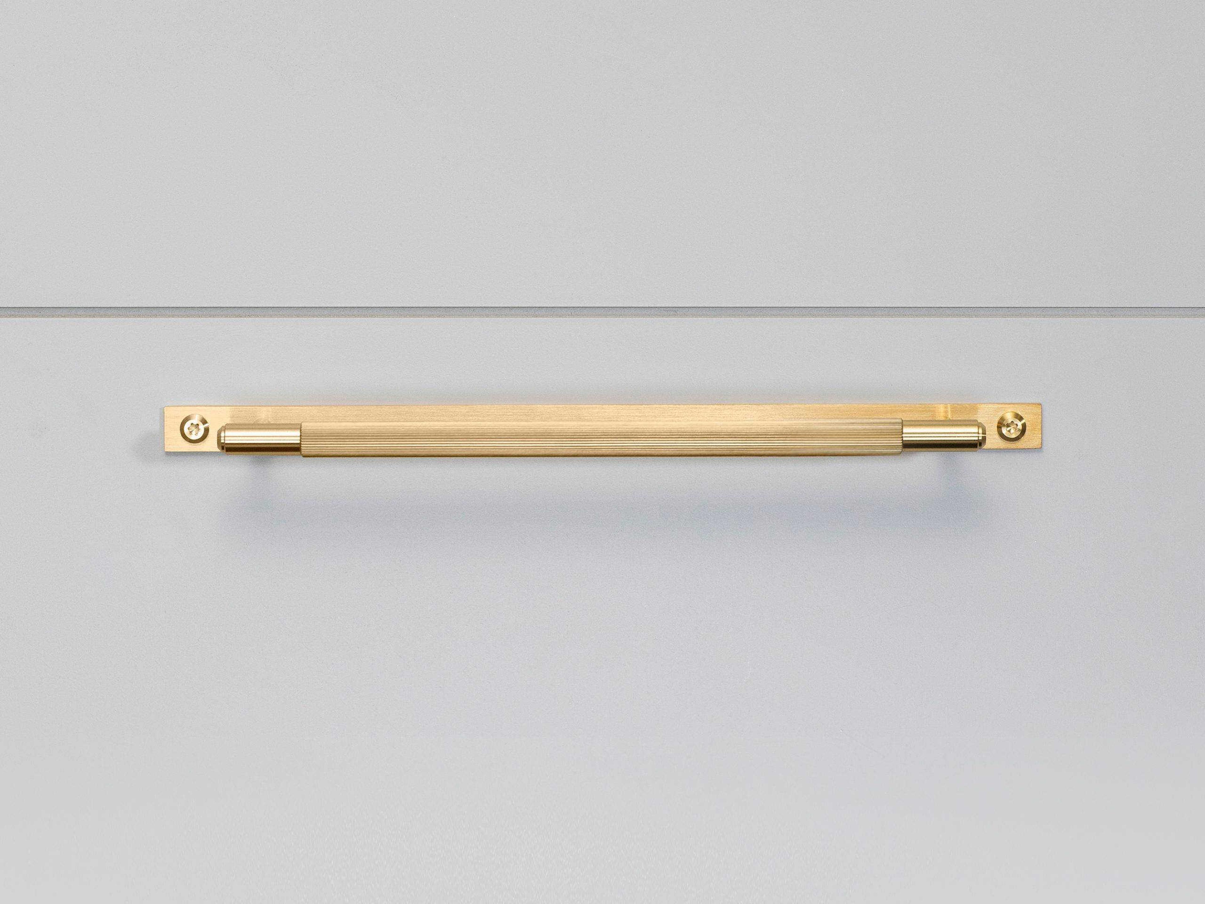 Buster + Punch Brass Linear Plate Pull Bar