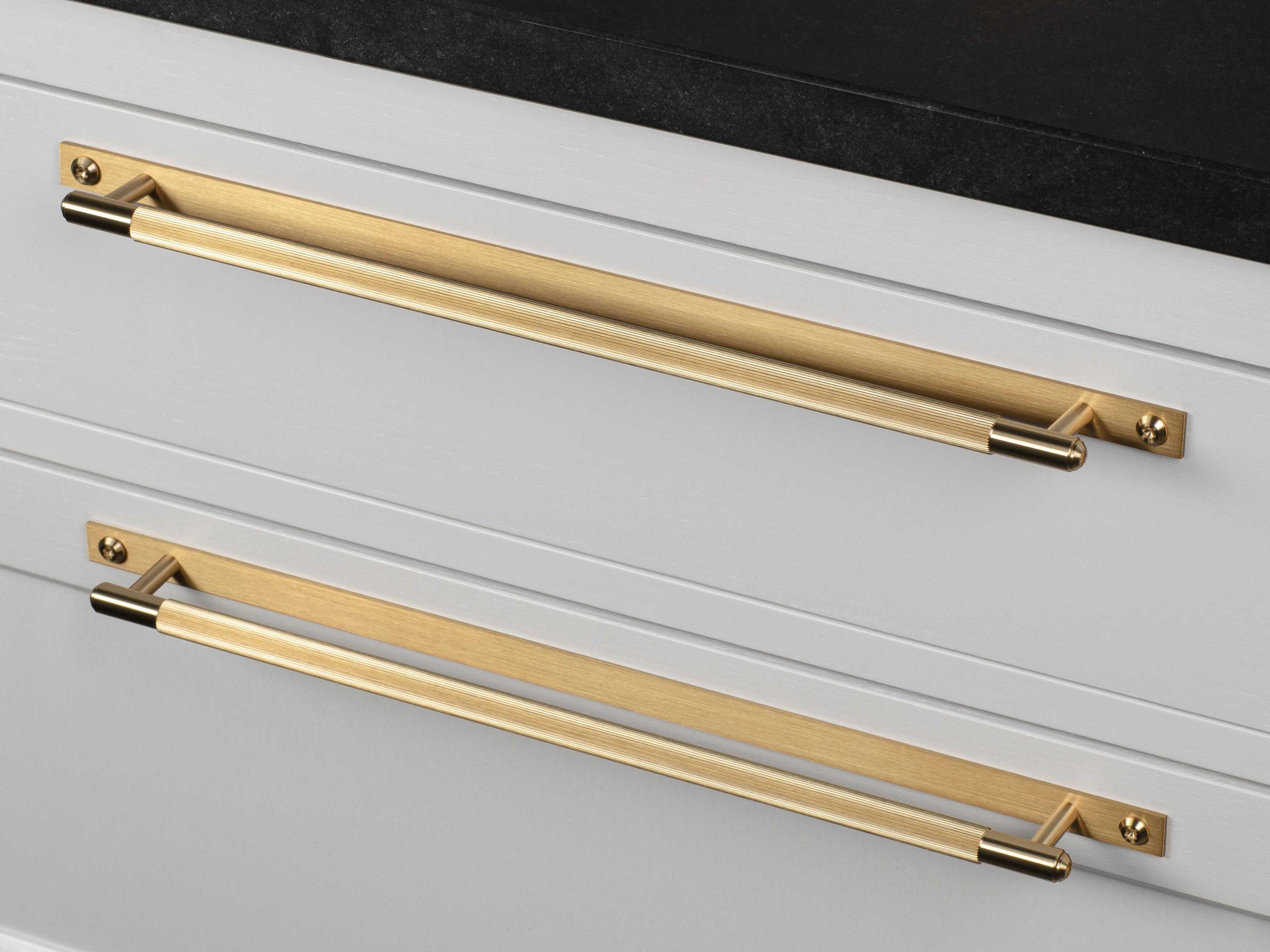 Buster + Punch Brass Linear Plate Pull Bar