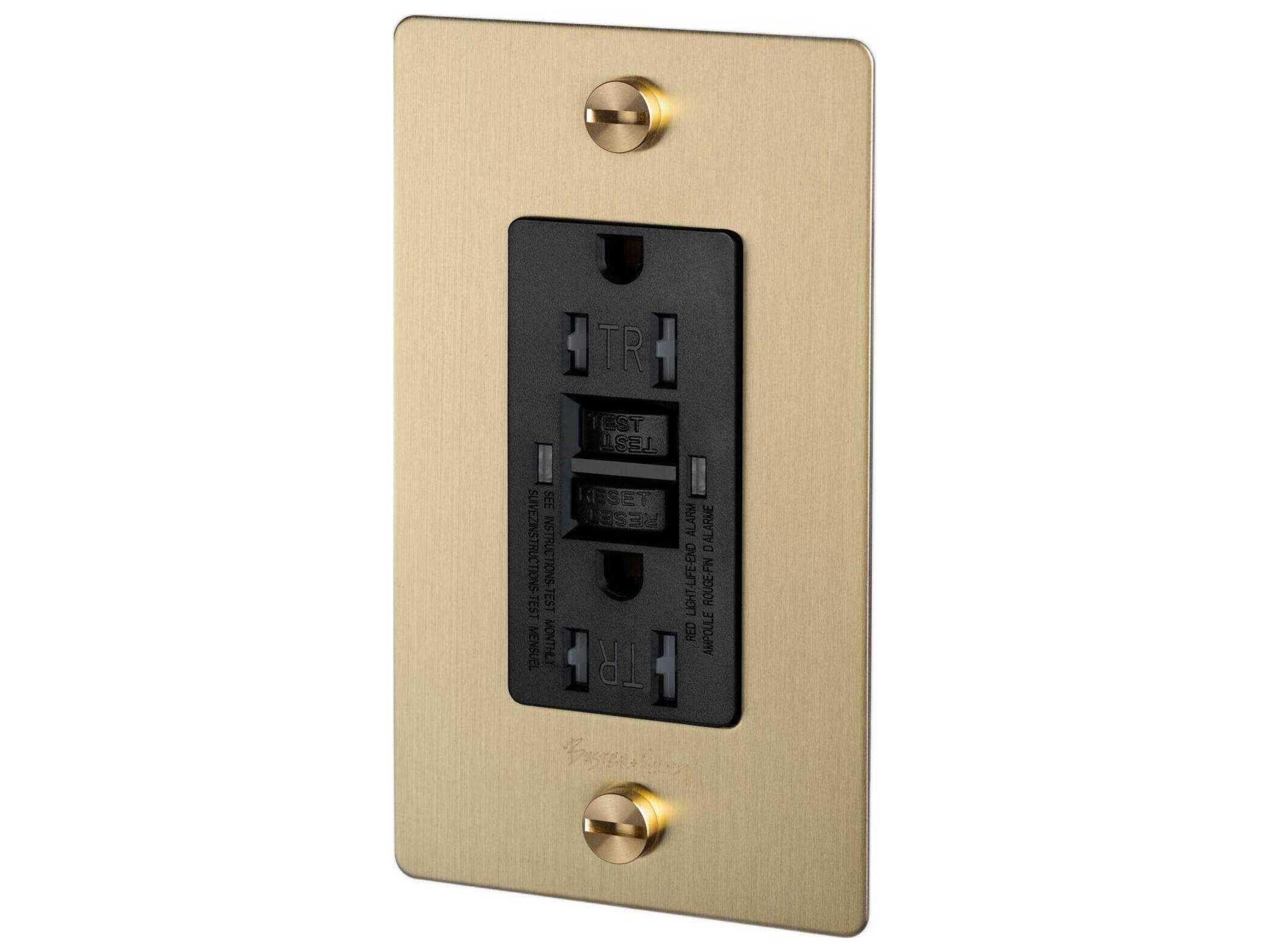 Buster + Punch 1G Brass Outlet with B+P Logo