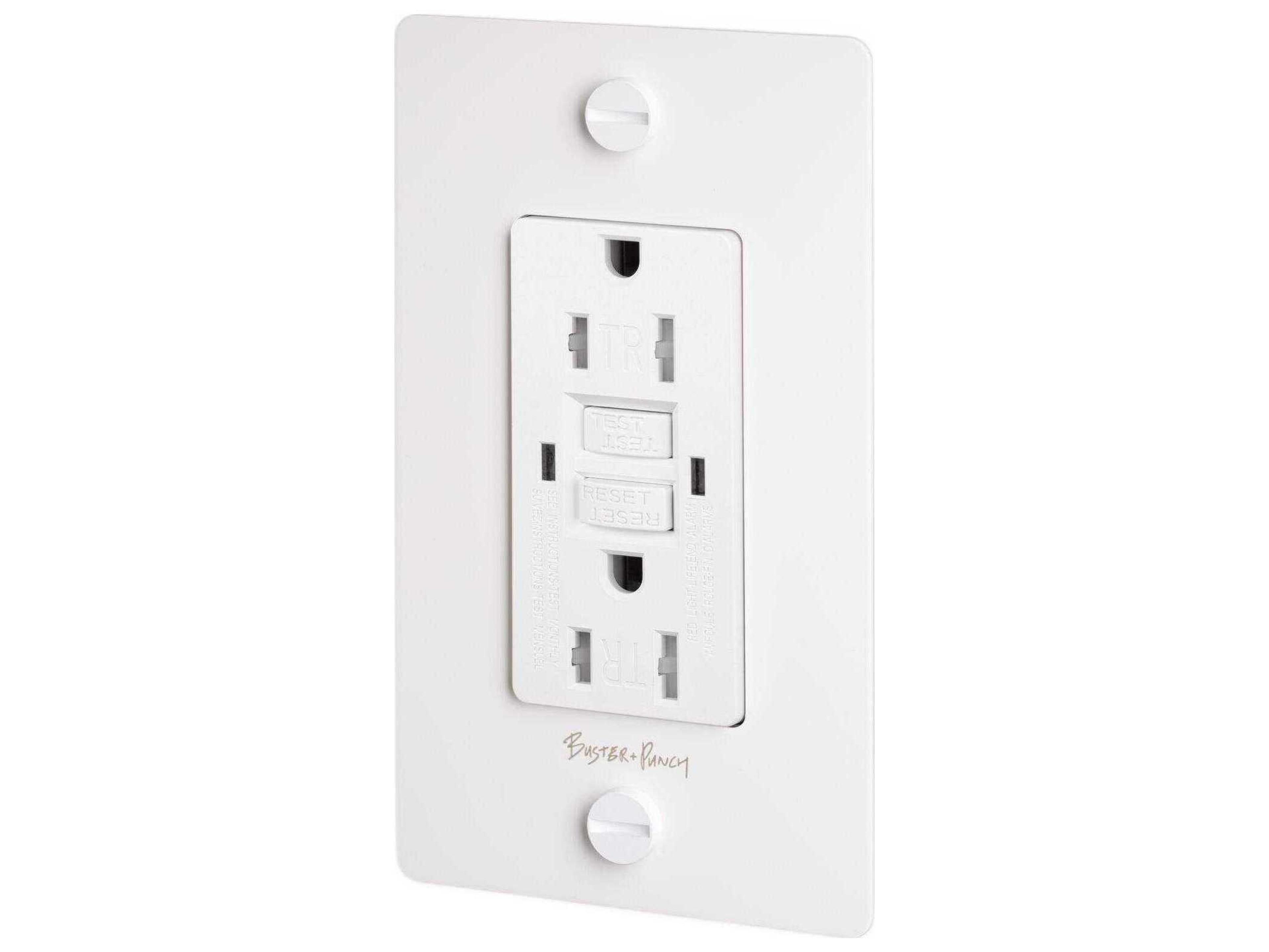 Buster + Punch 1G White Outlet with B+P Logo