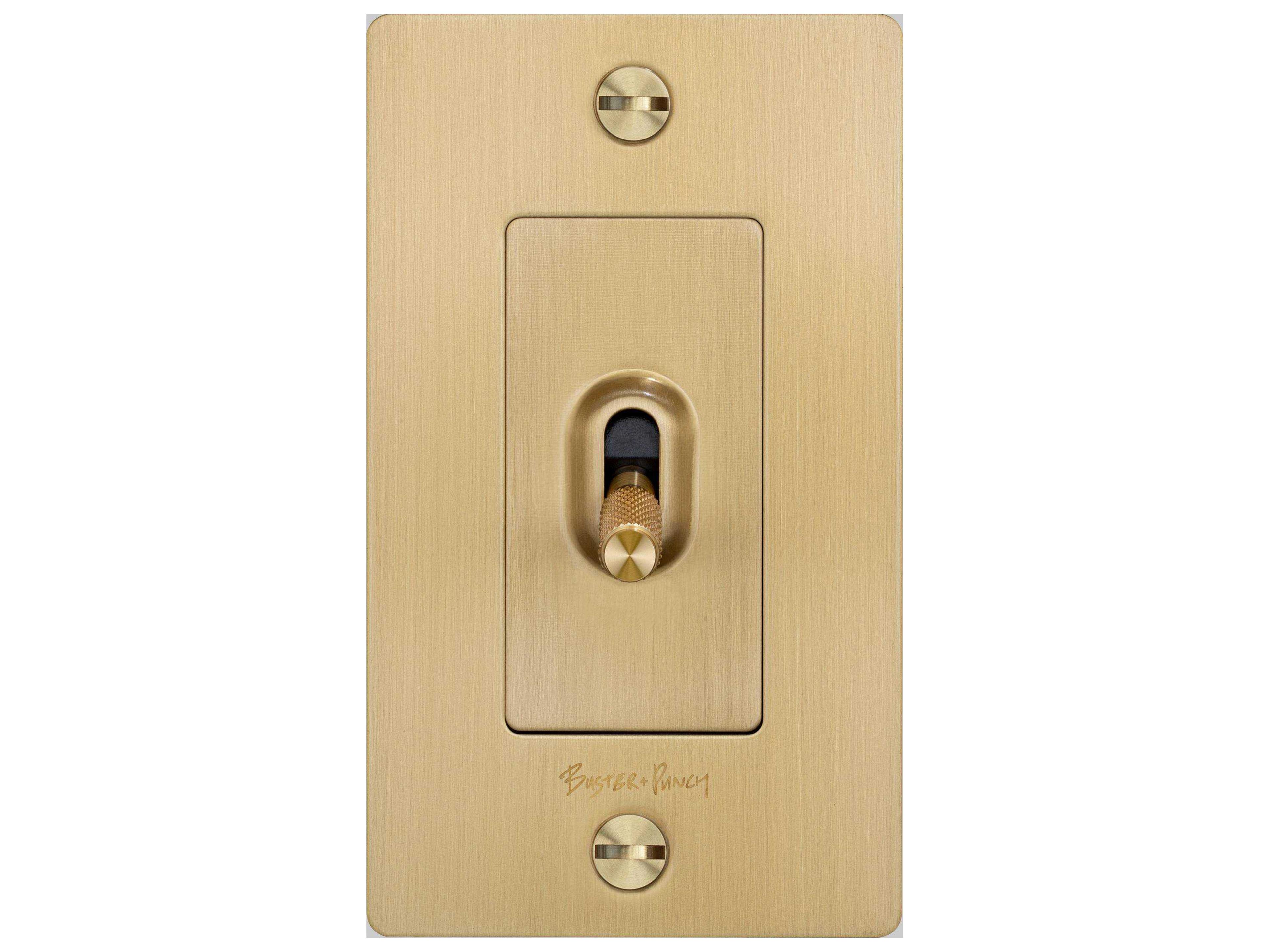 Buster + Punch 1G Brass Cross Toggle