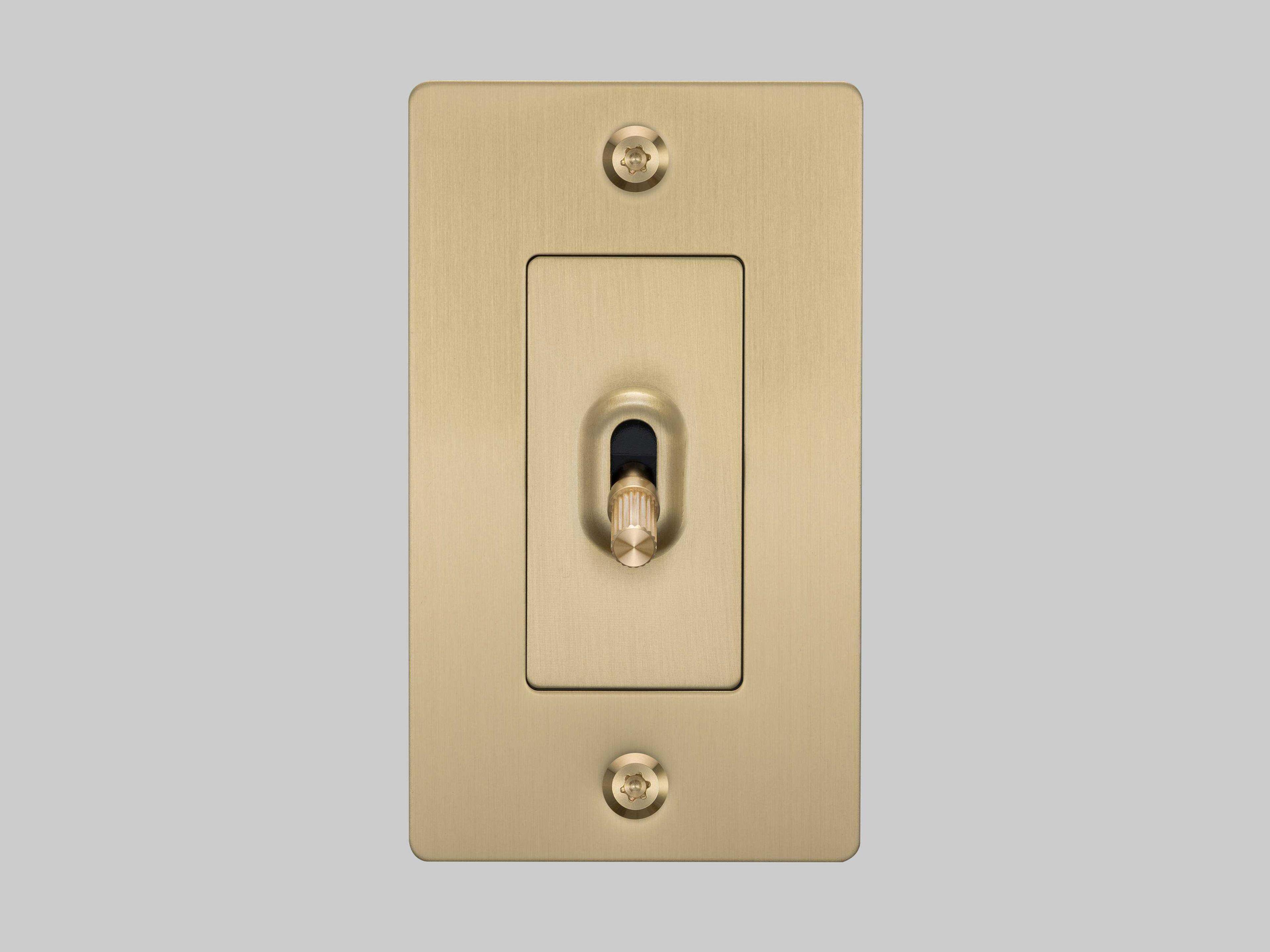 Buster + Punch 1G Brass Linear Toggle