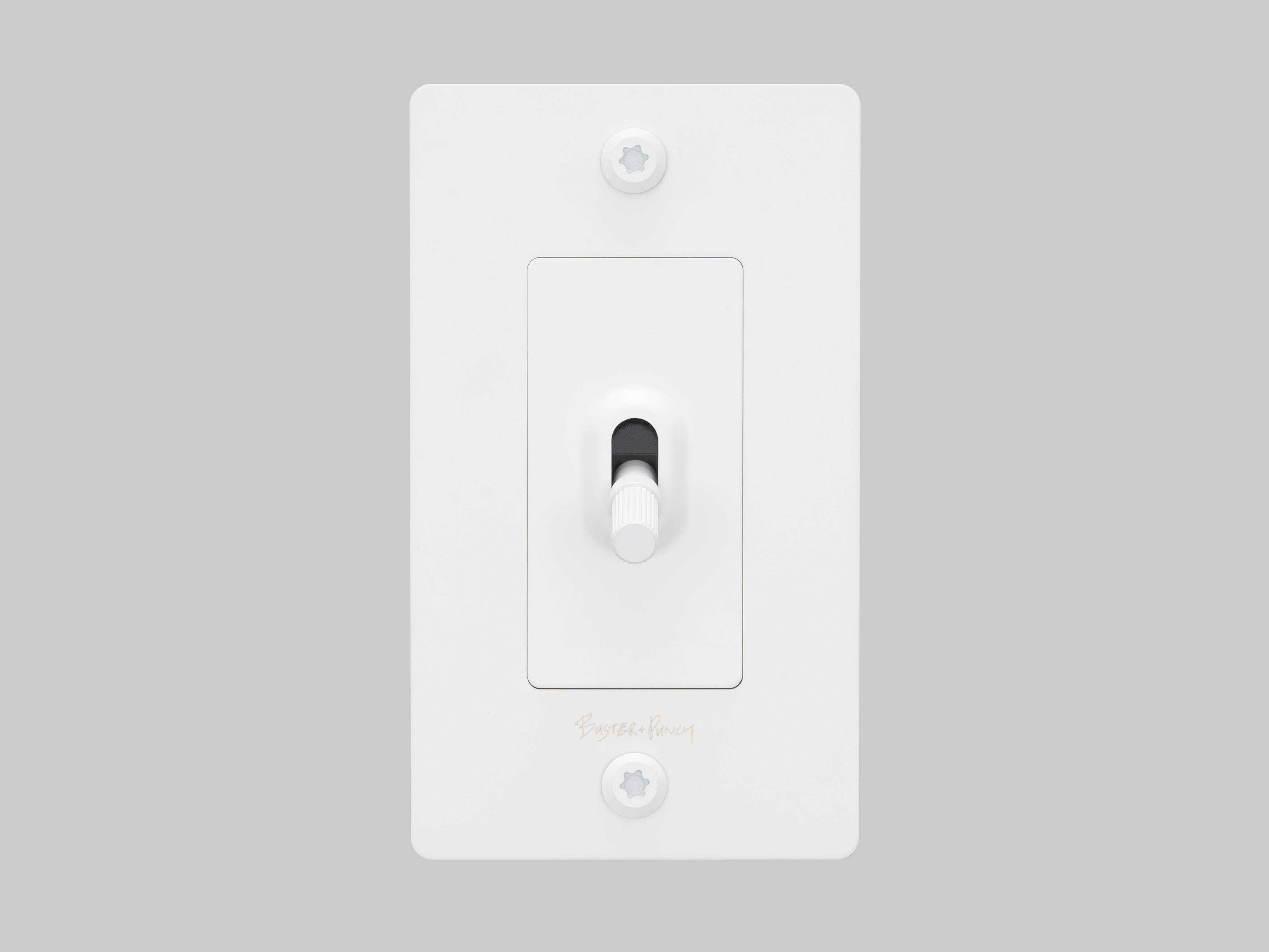 Buster + Punch 1G White Linear Toggle
