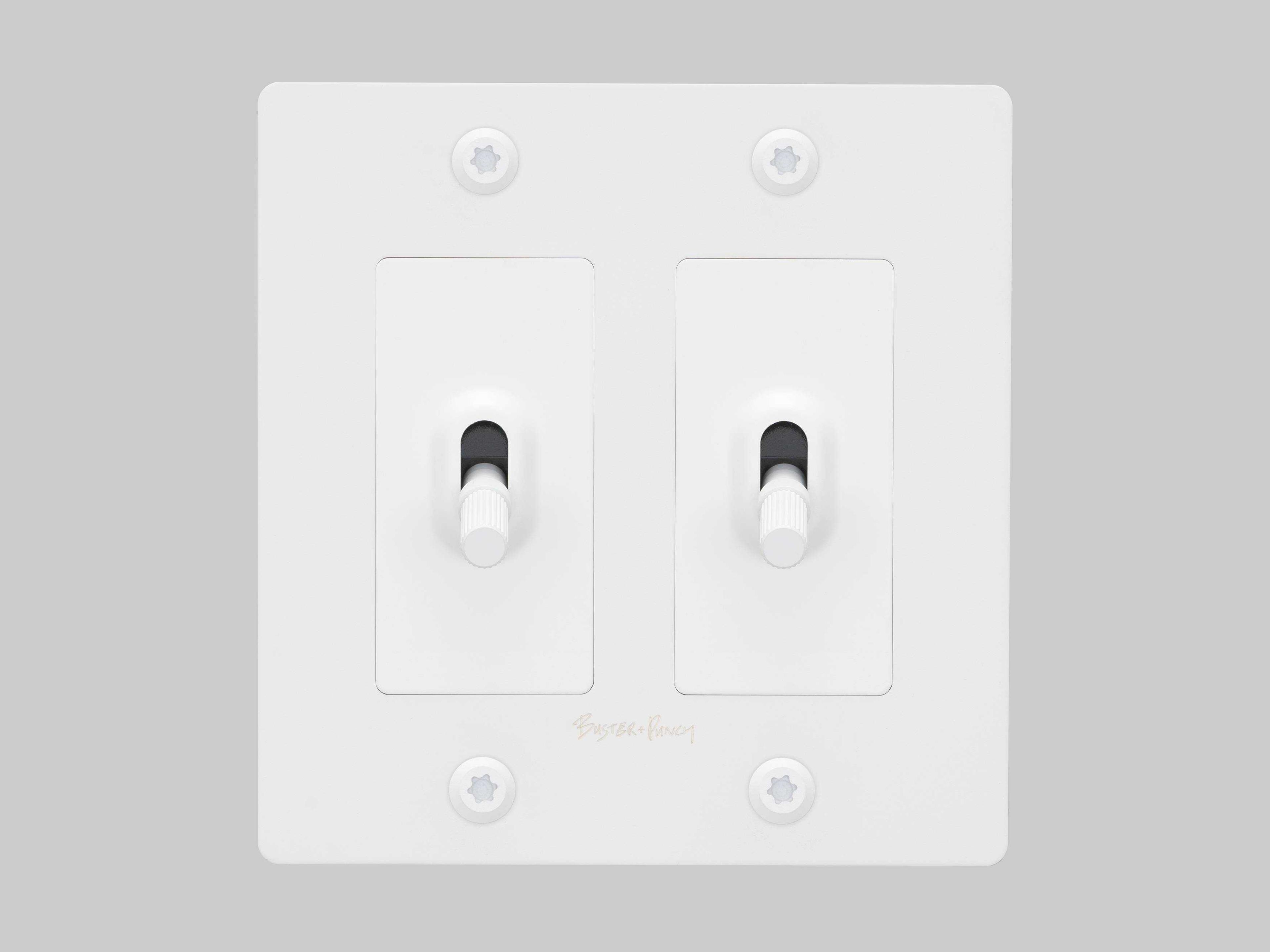 Buster + Punch 2G White Linear Toggle