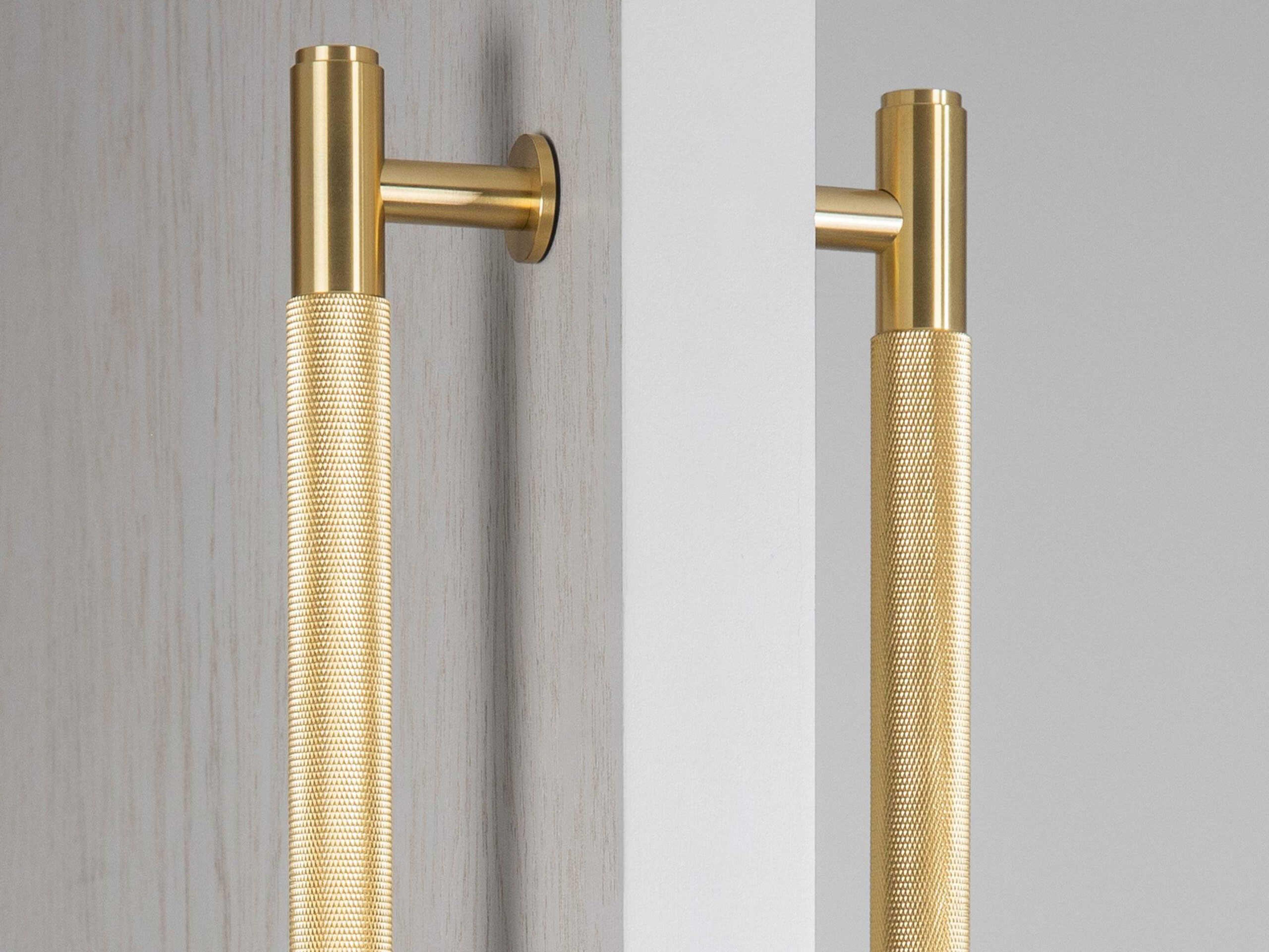 Buster + Punch Brass Double-Sided Cross Closet Bar