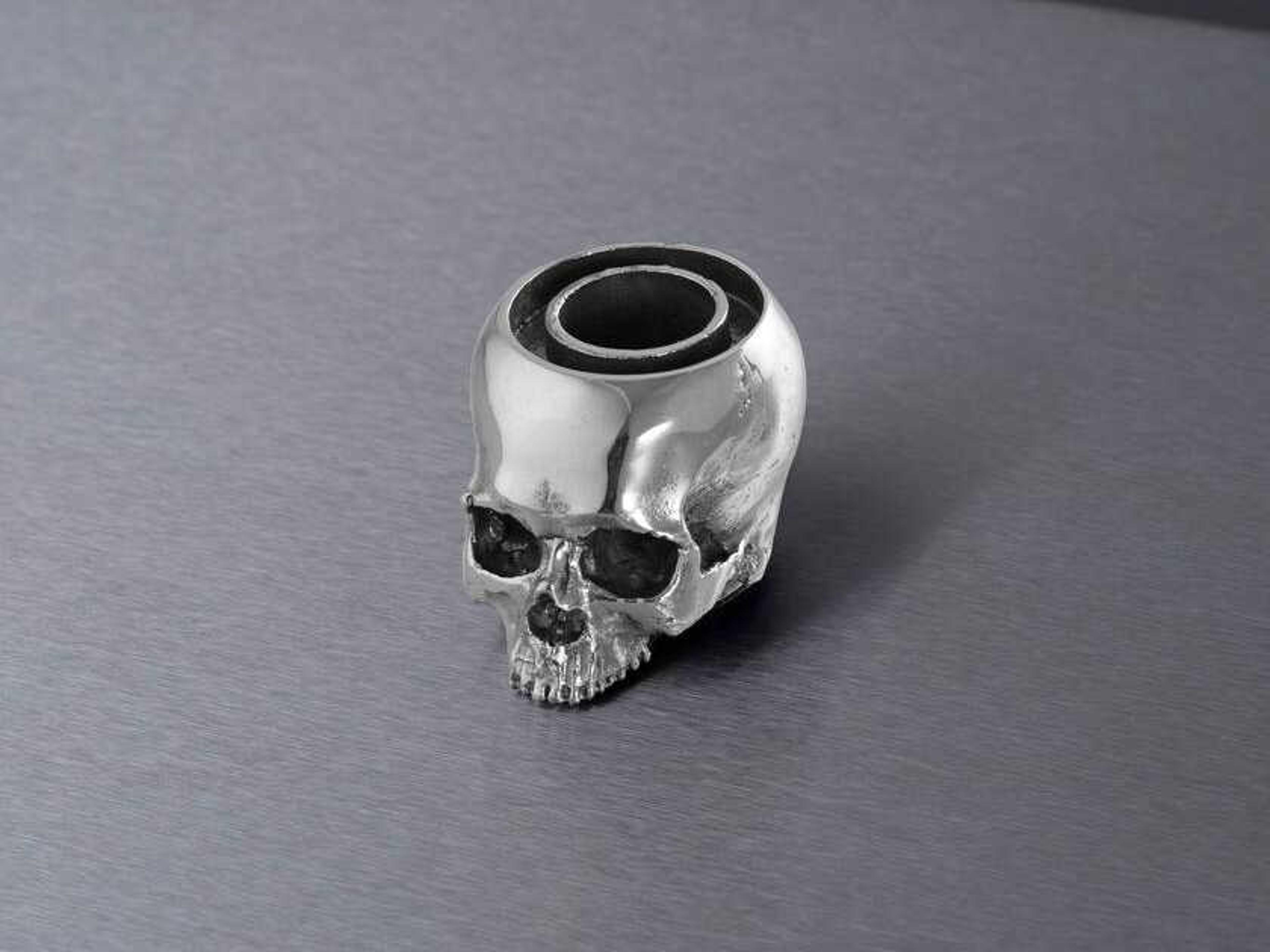 Buster + Punch Travis Barker Steel Skull Candle Holder