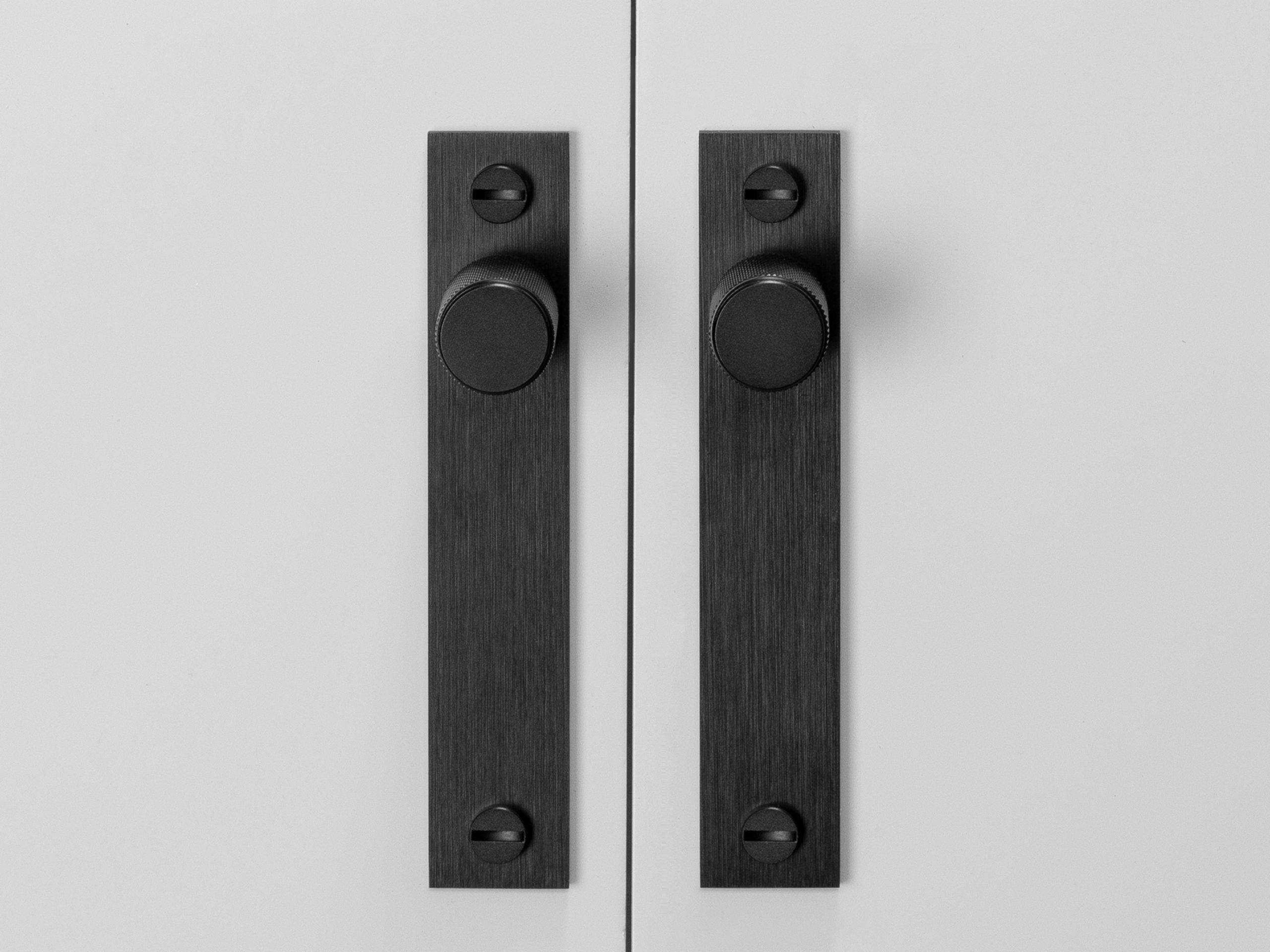 Buster + Punch Black Cross Plated Furniture Knob