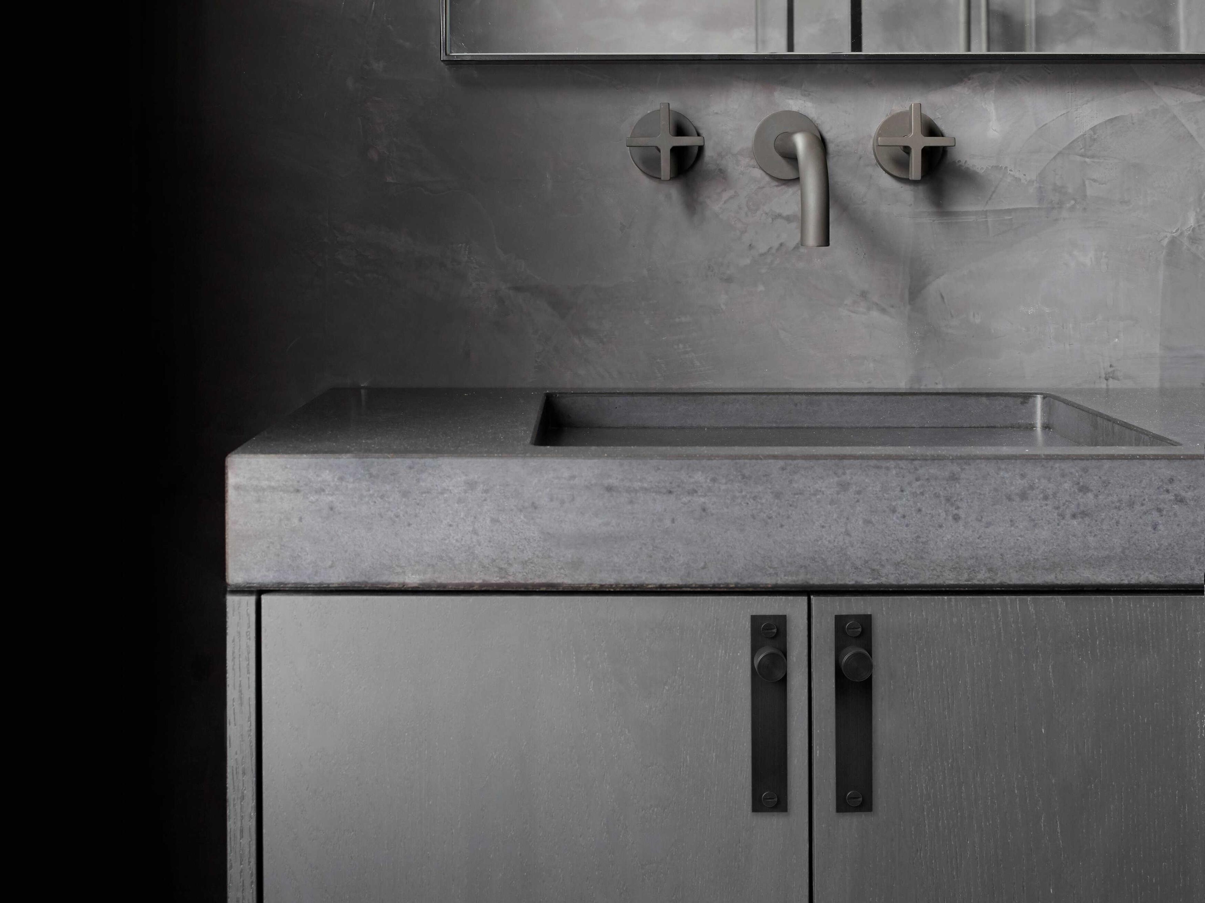 Buster + Punch Black Cross Plated Furniture Knob