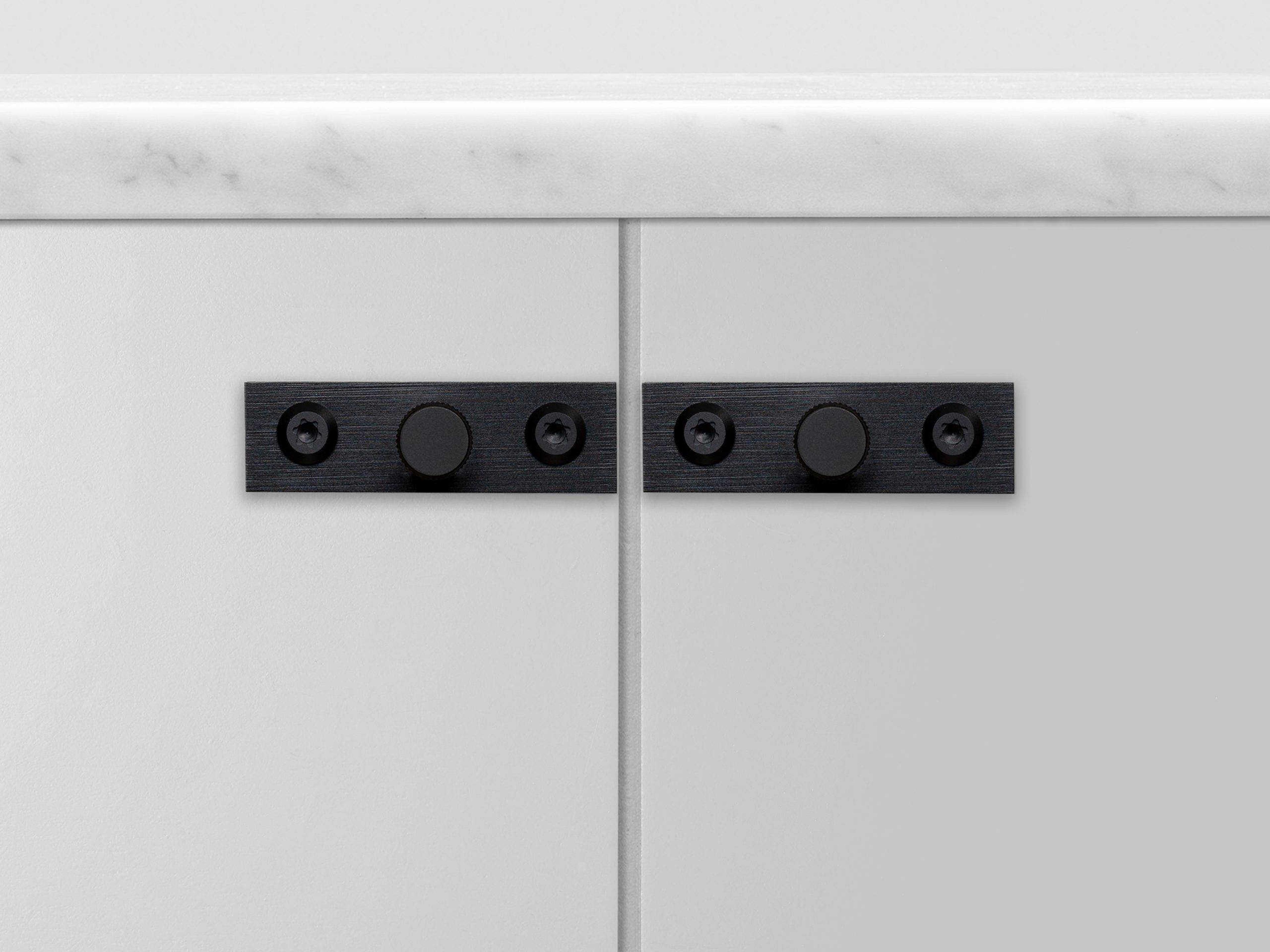 Buster + Punch Black Linear Plated Furniture Knob