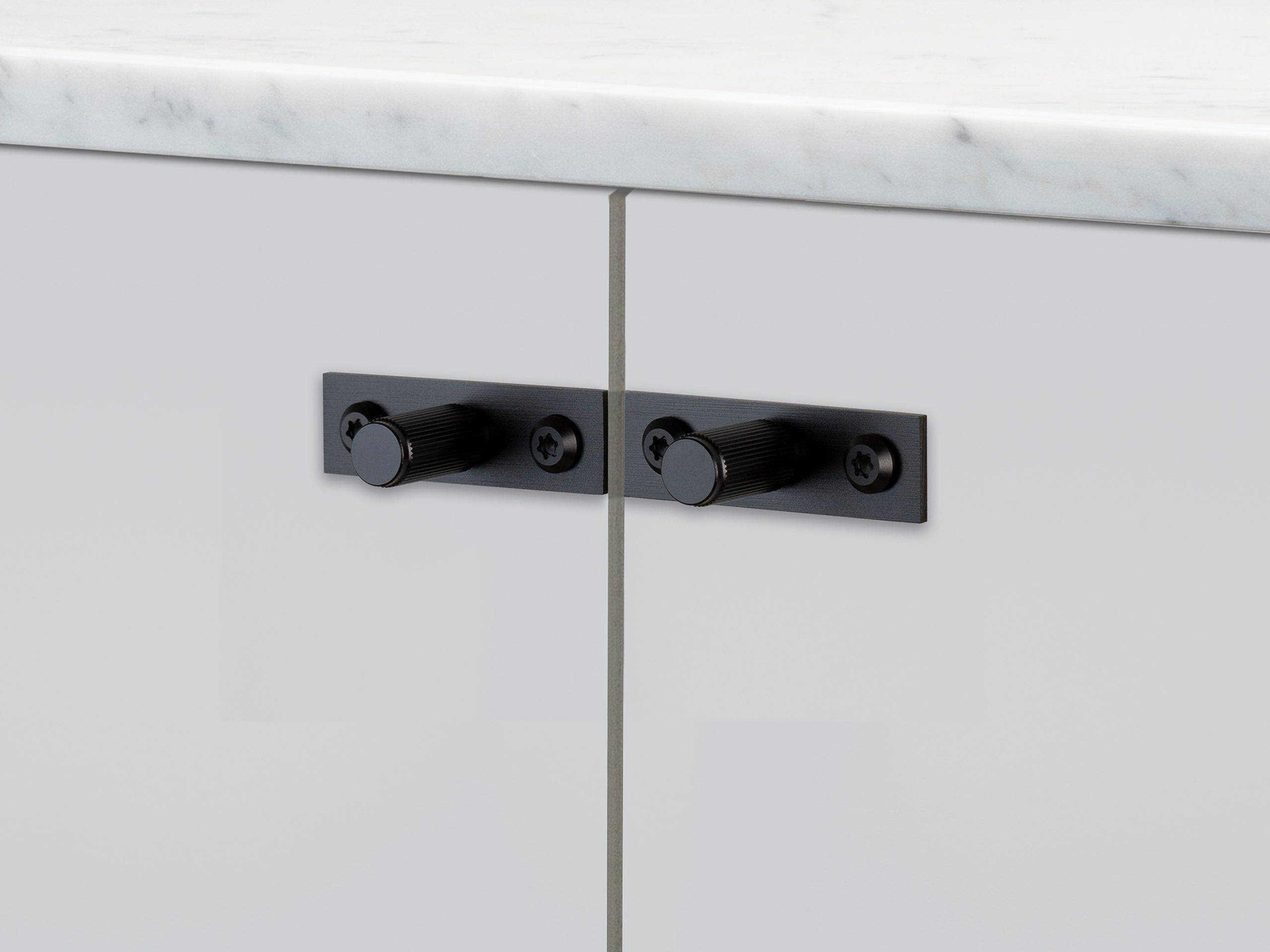 Buster + Punch Black Linear Plated Furniture Knob