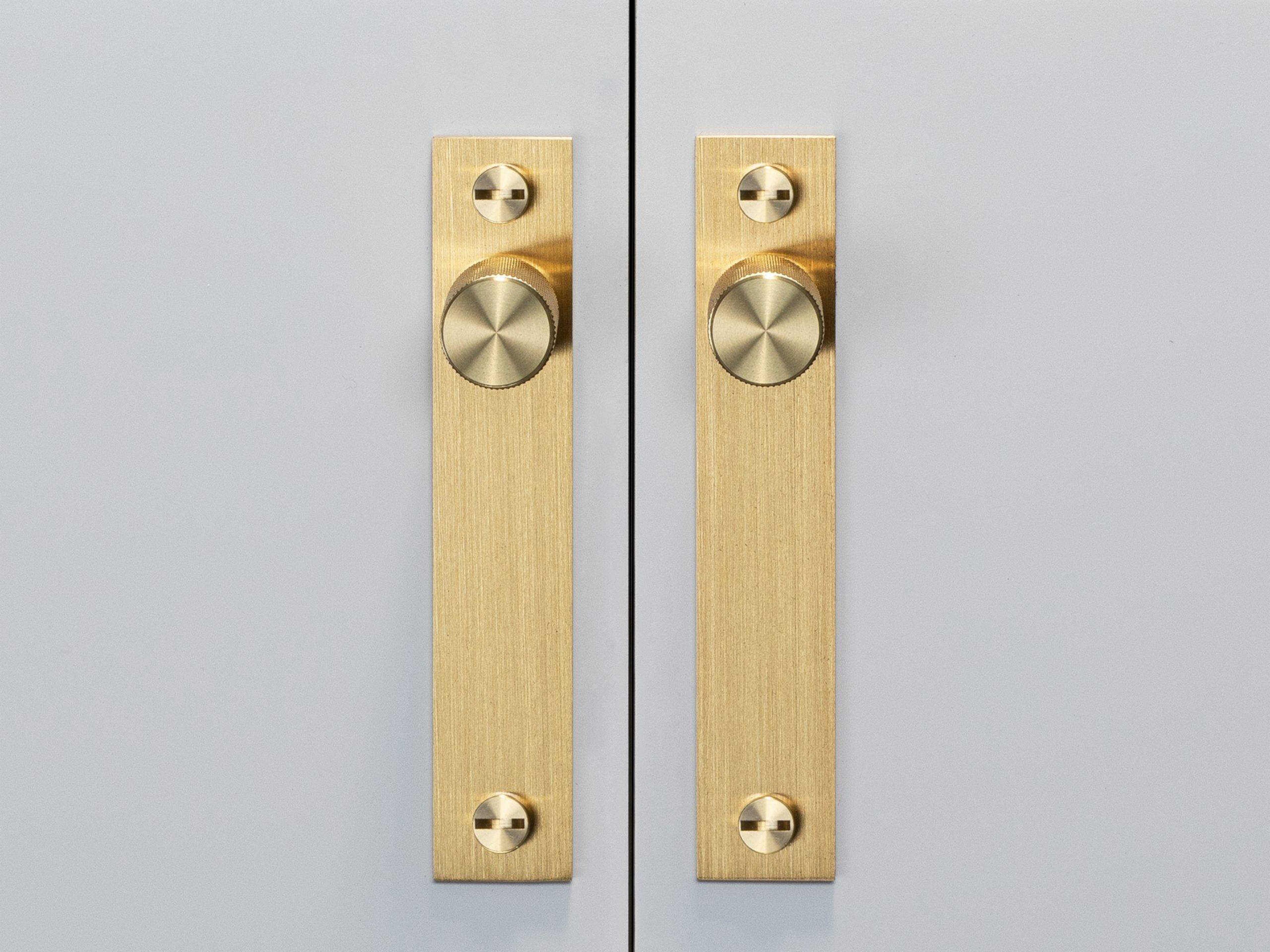 Buster + Punch Brass Cross Plated Furniture Knob