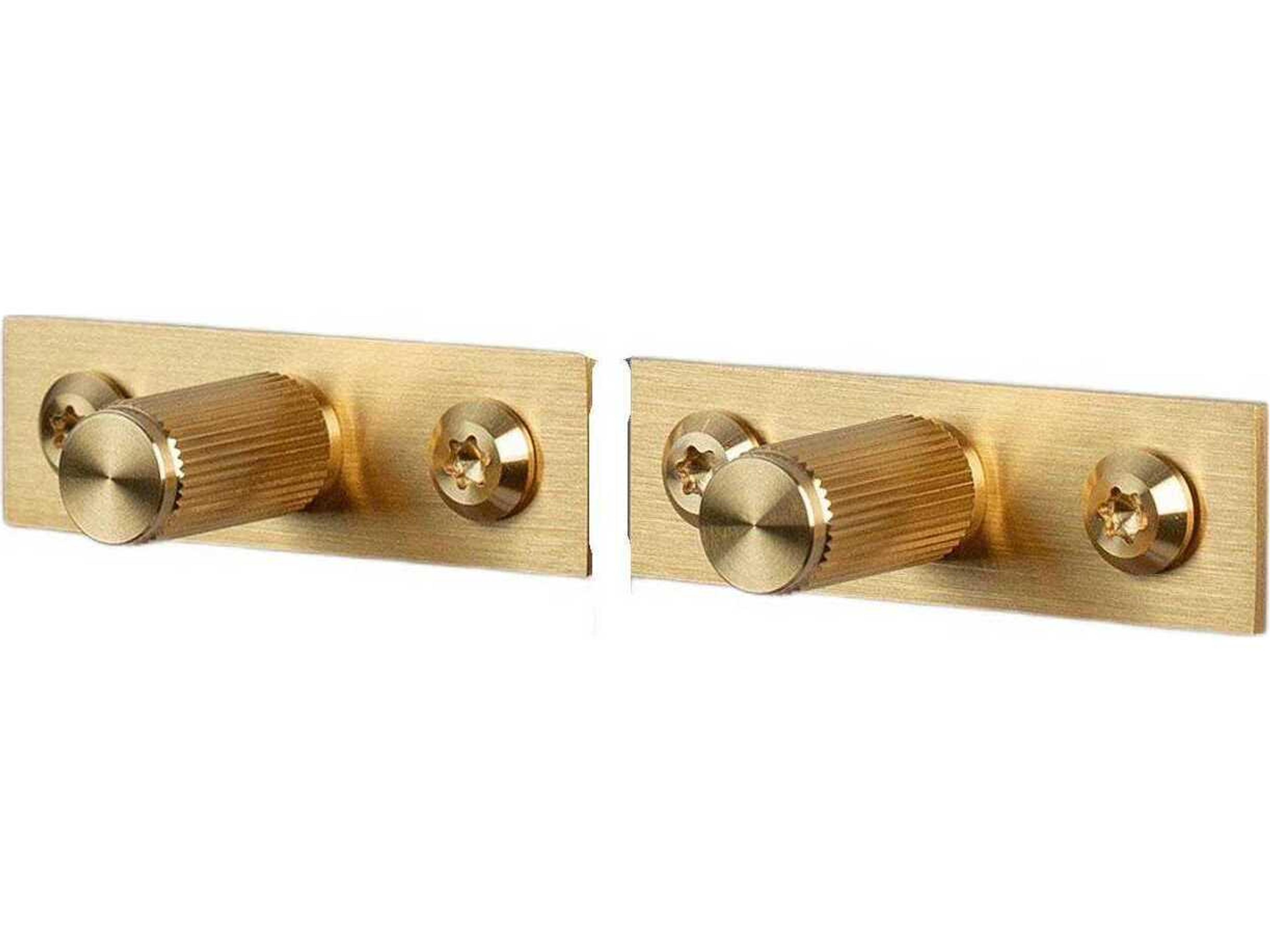 Brass Linear Plated Furniture Knob