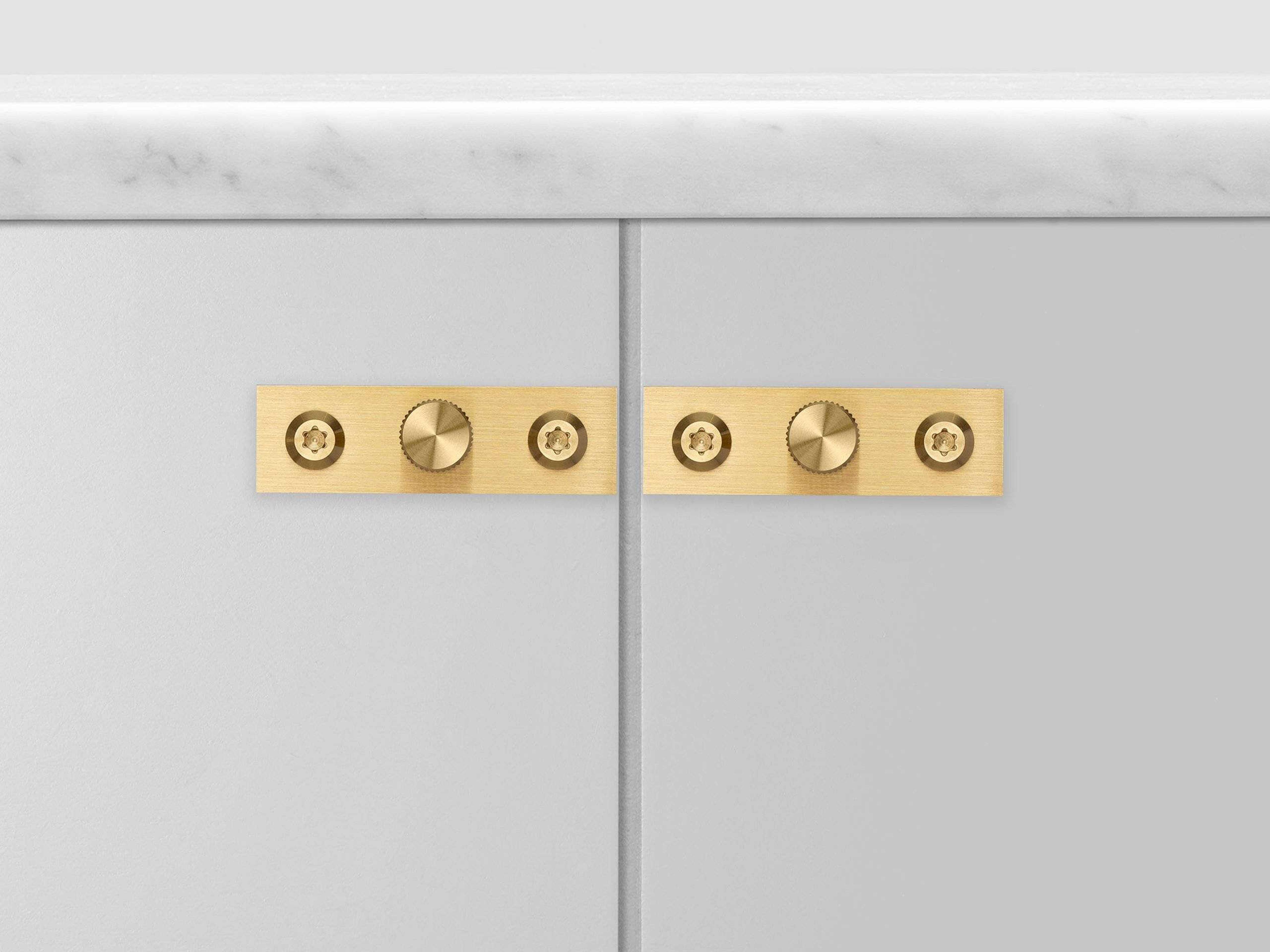 Buster + Punch Brass Linear Plated Furniture Knob