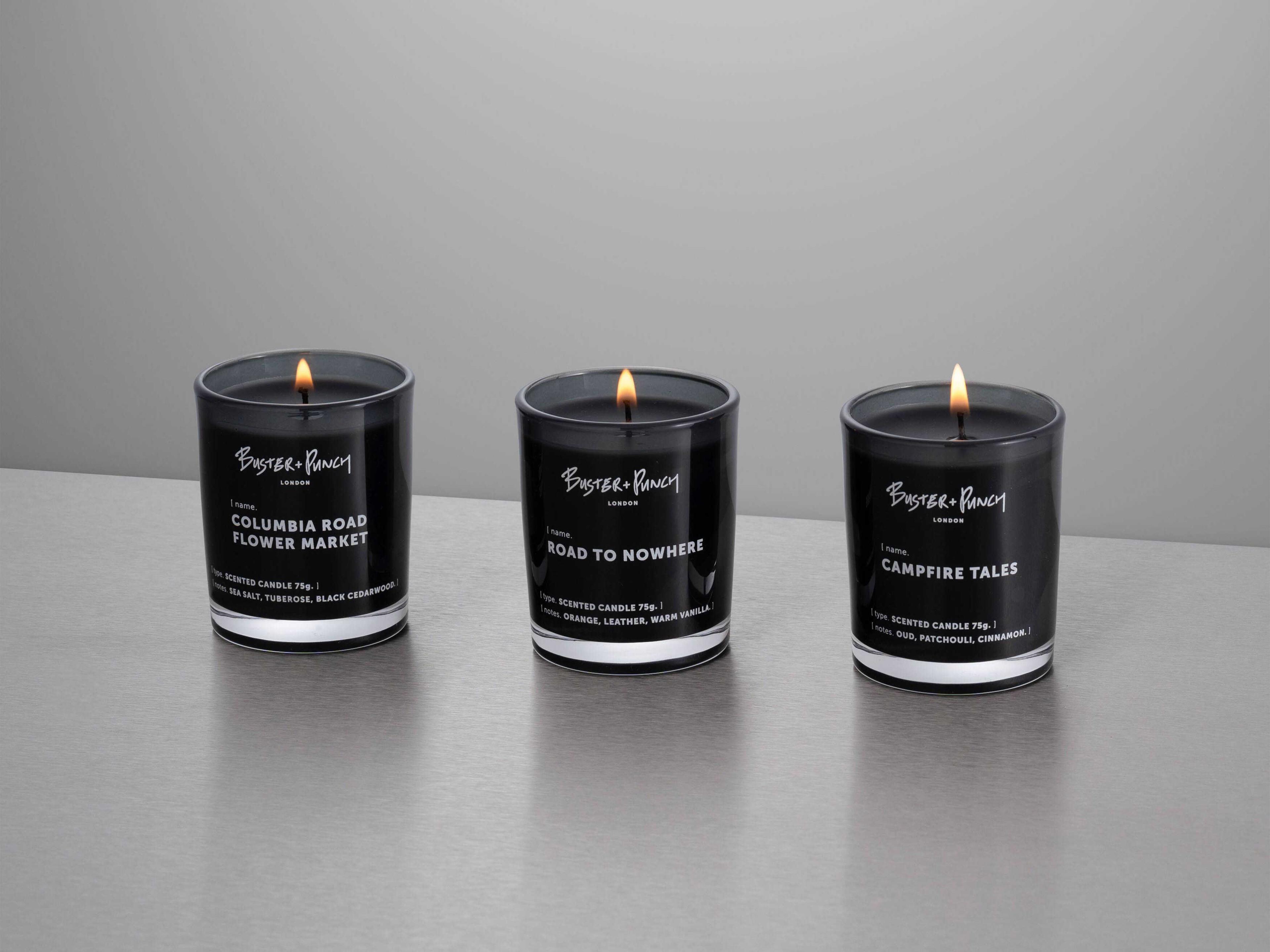 Buster + Punch Road to Nowhere Candle Set of 3