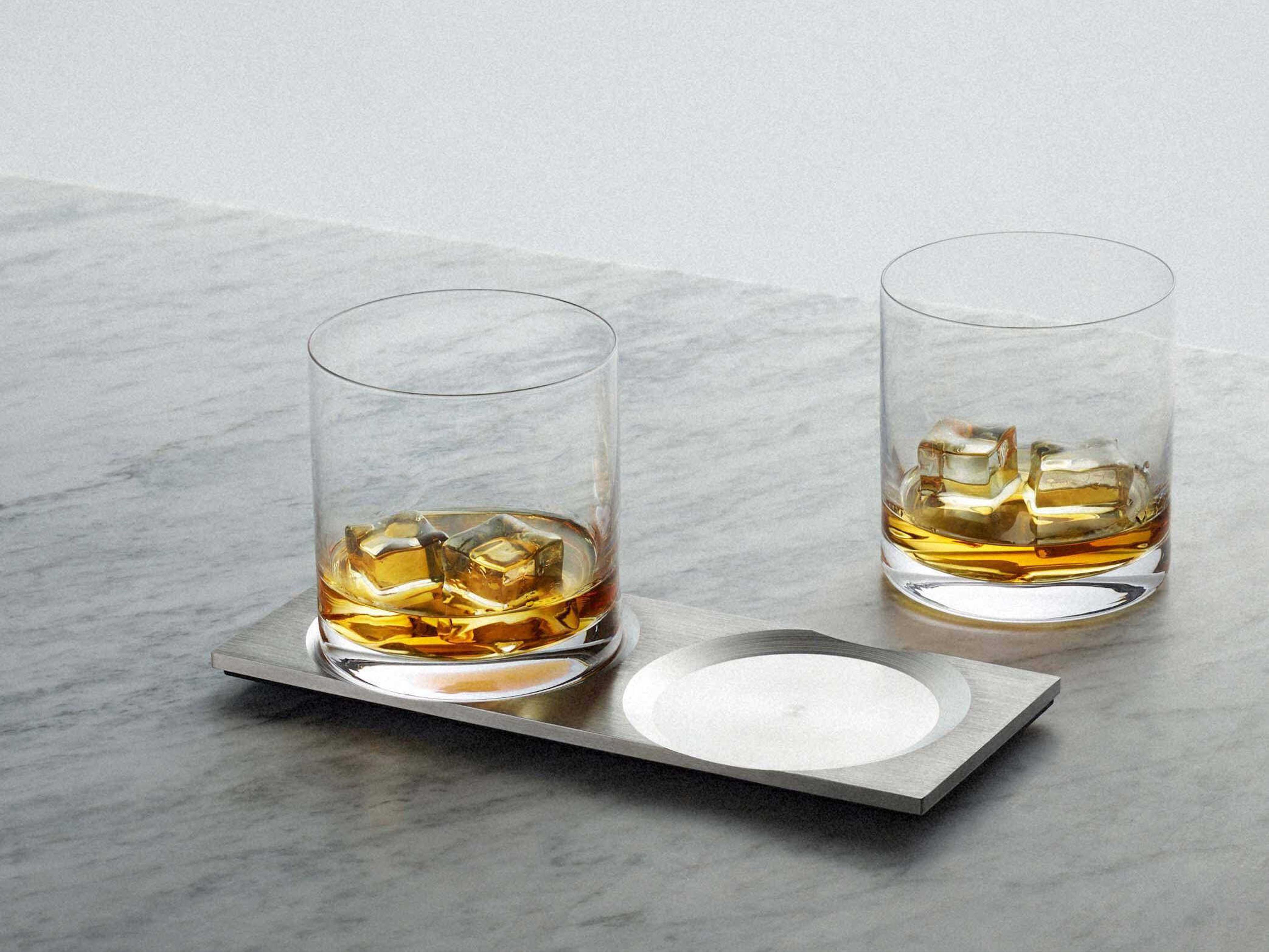 Machined Steel Whisky Tray