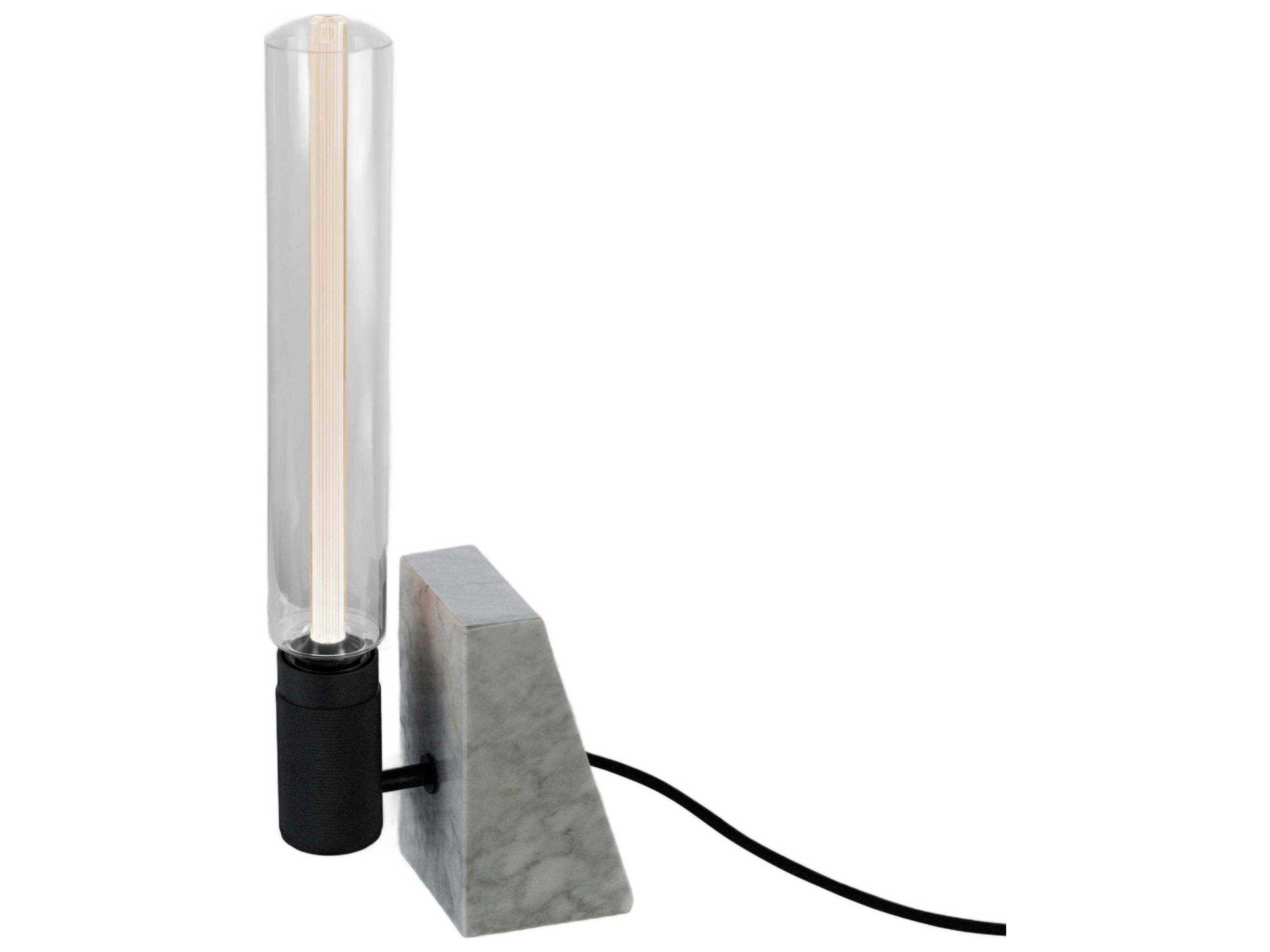 Stoned White Marble Table Lamp