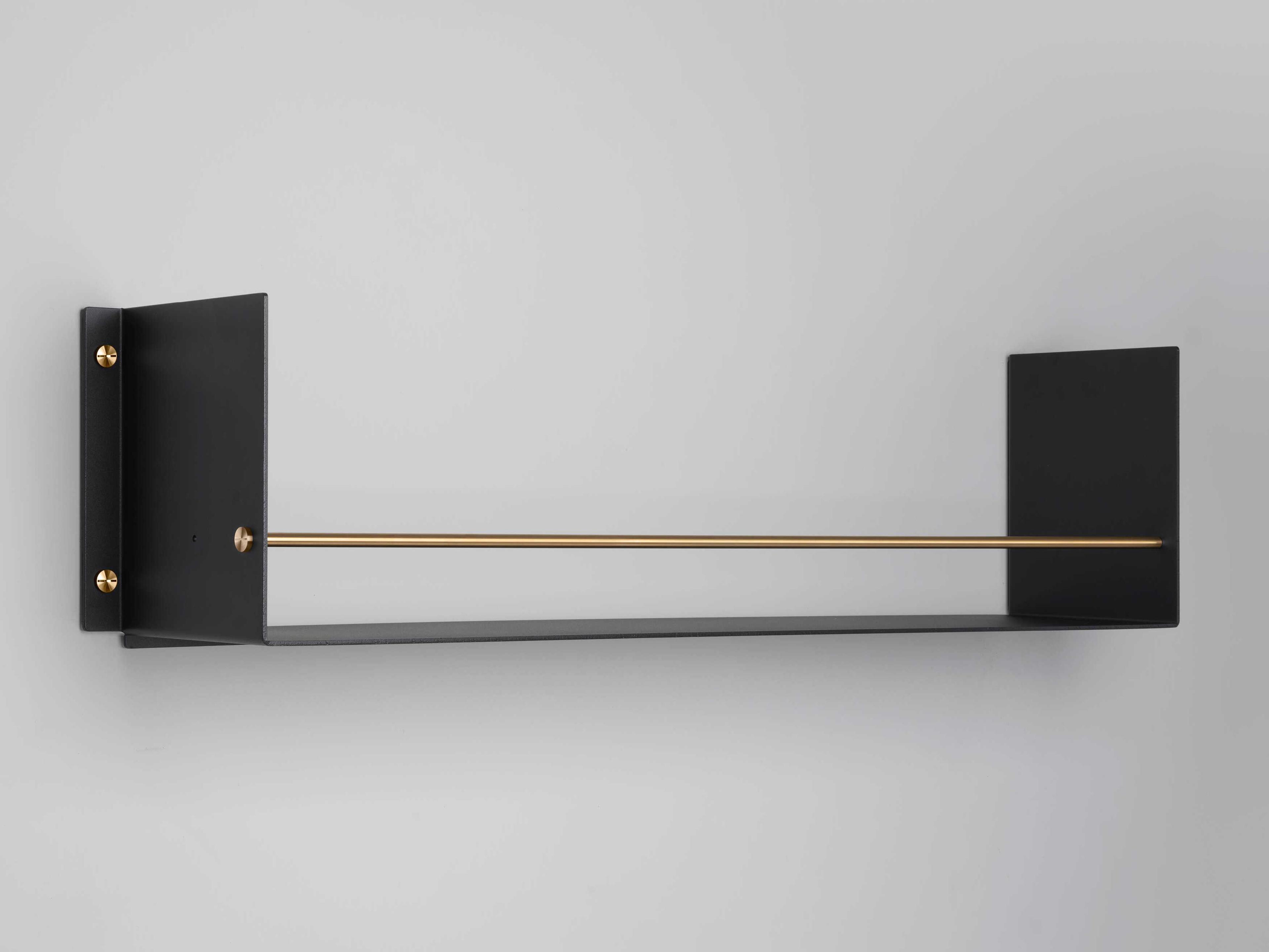 Black Brass Girder Kitchen Shelf