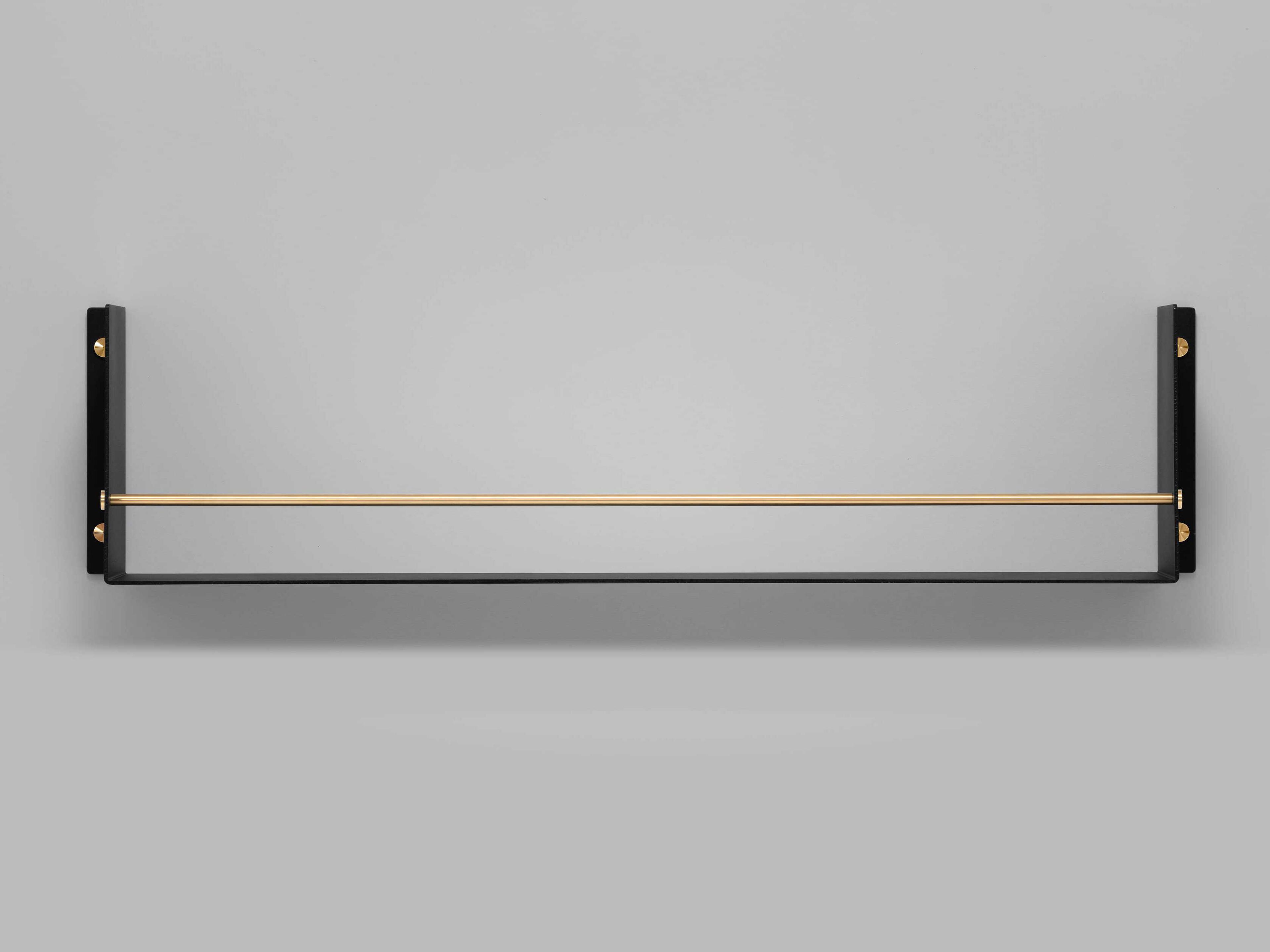 Buster + Punch Black Brass Girder Kitchen Shelf
