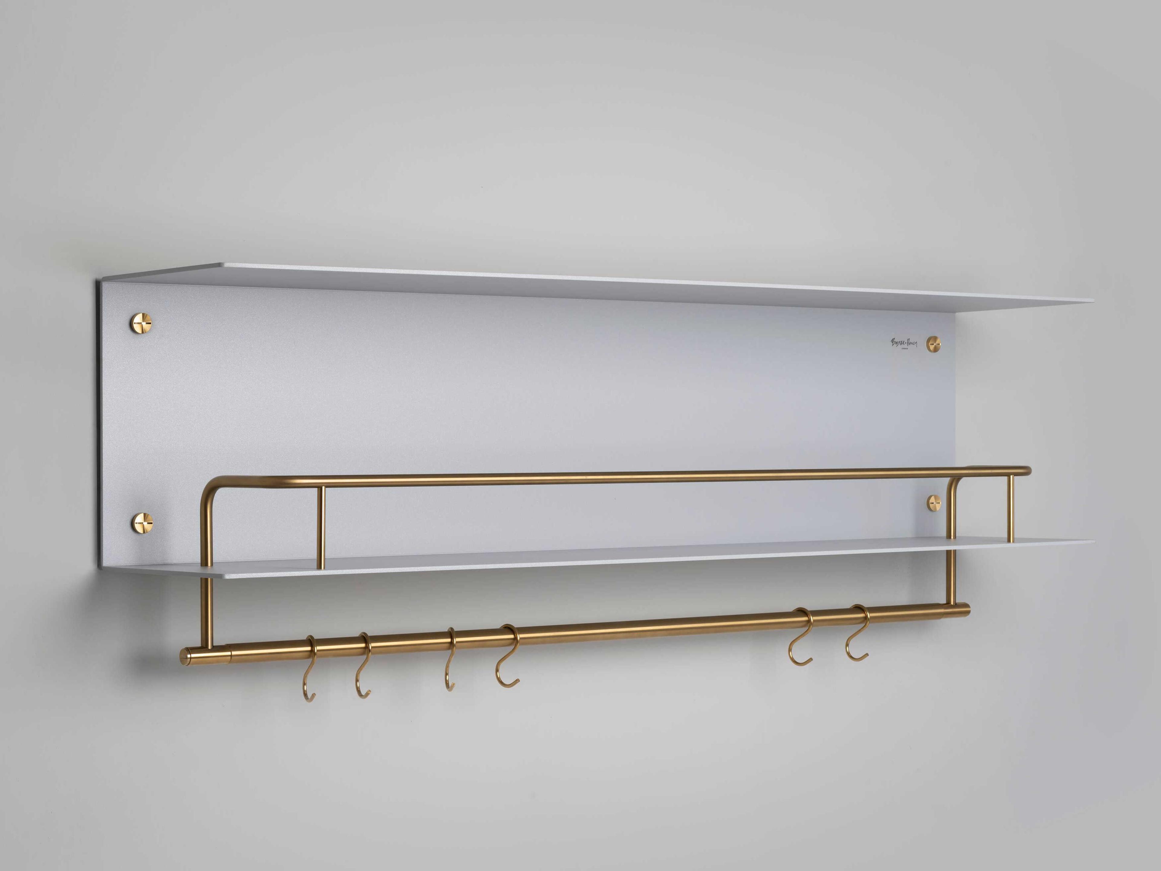 Brass Hanger Kitchen Shelf