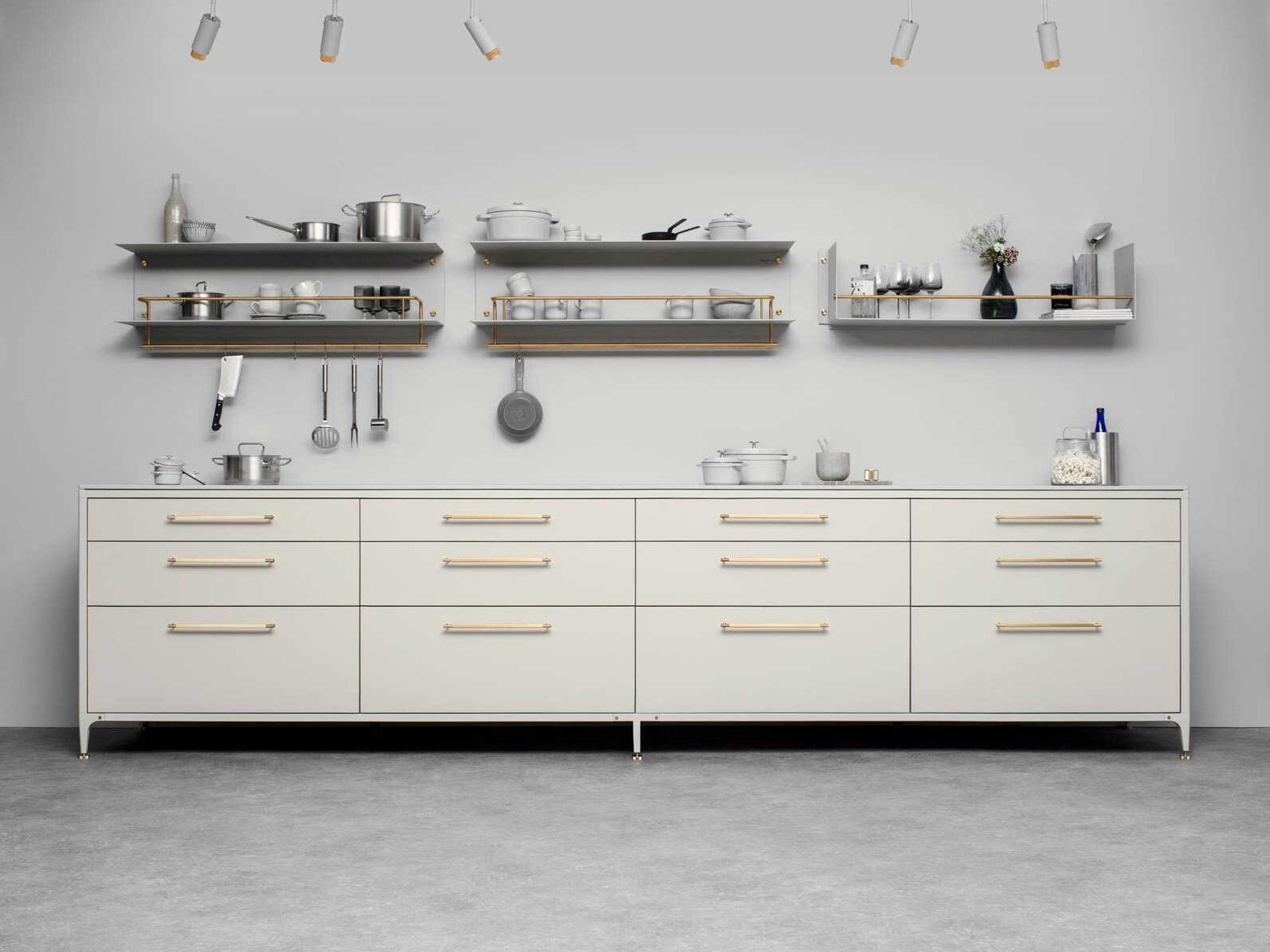 Buster + Punch Brass Hanger Kitchen Shelf