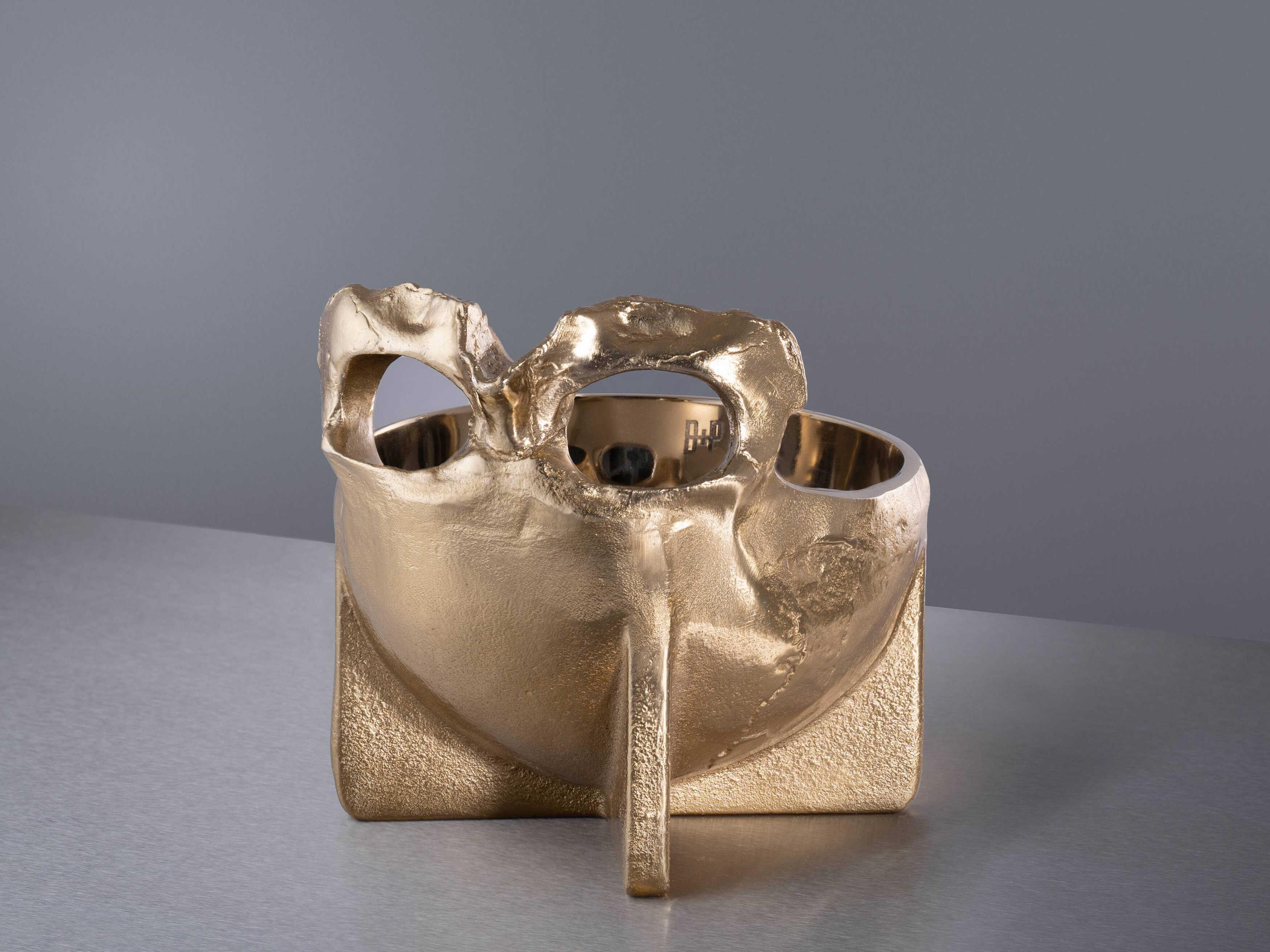 Buster + Punch Travis Barker Brass Skull Decorative Bowl