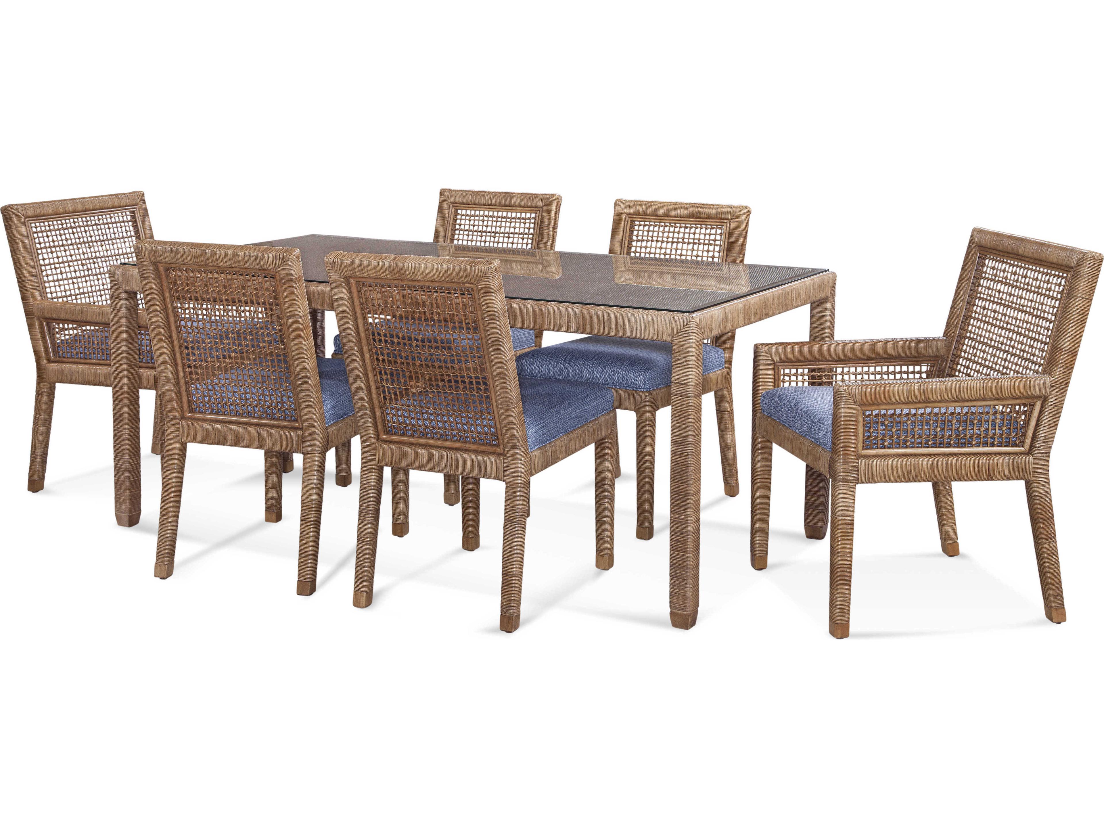 Braxton Culler Pine Isle Rectangular Glass Dining Table