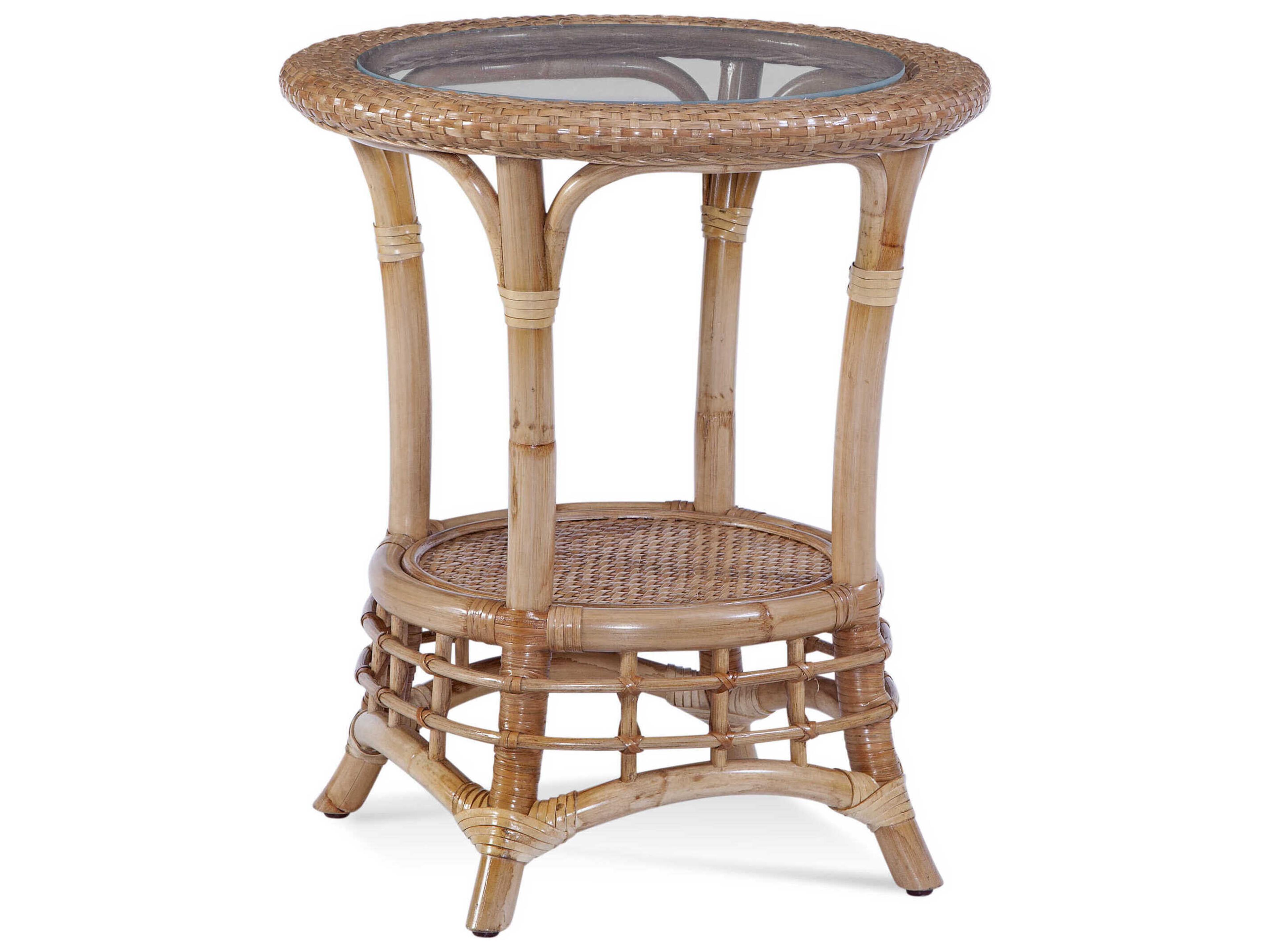Bridgehampton Round Glass End Table