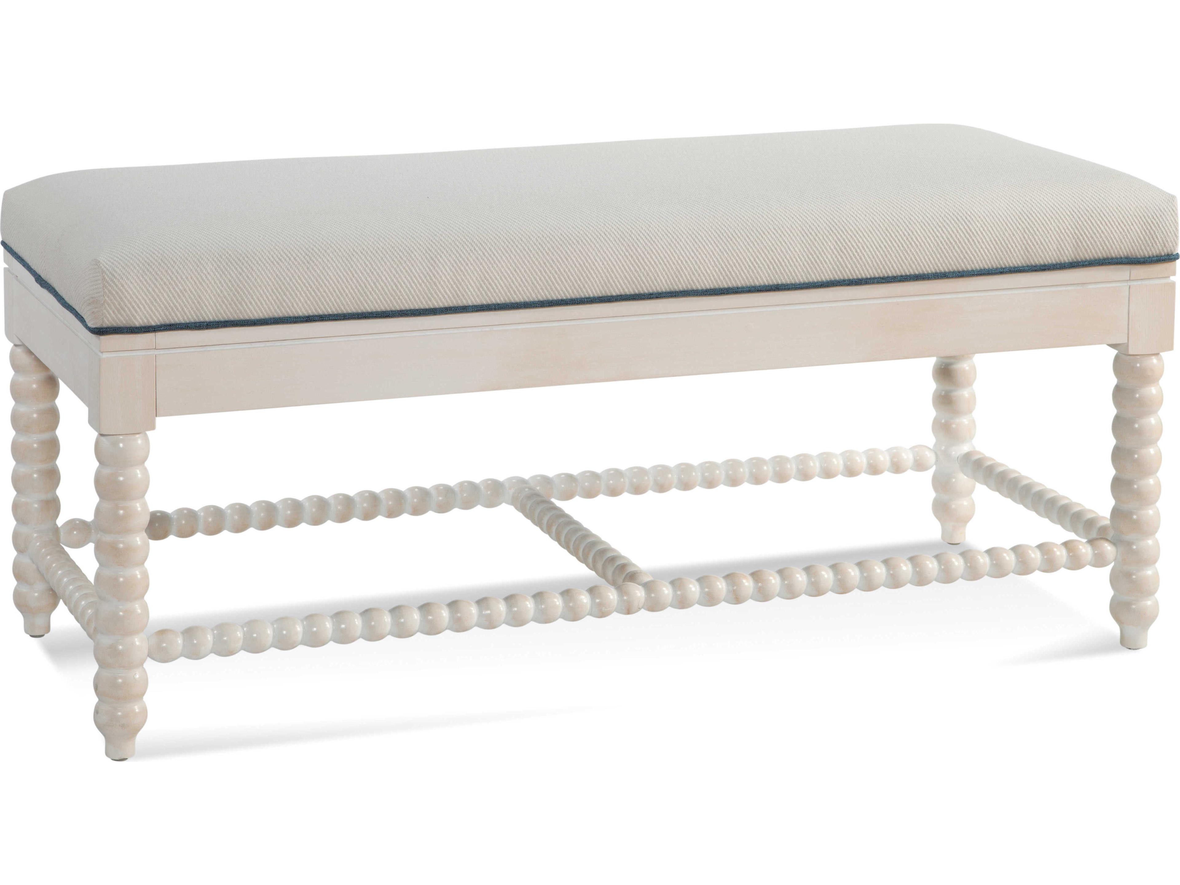 Lind Island Beige Upholstered Accent Bench
