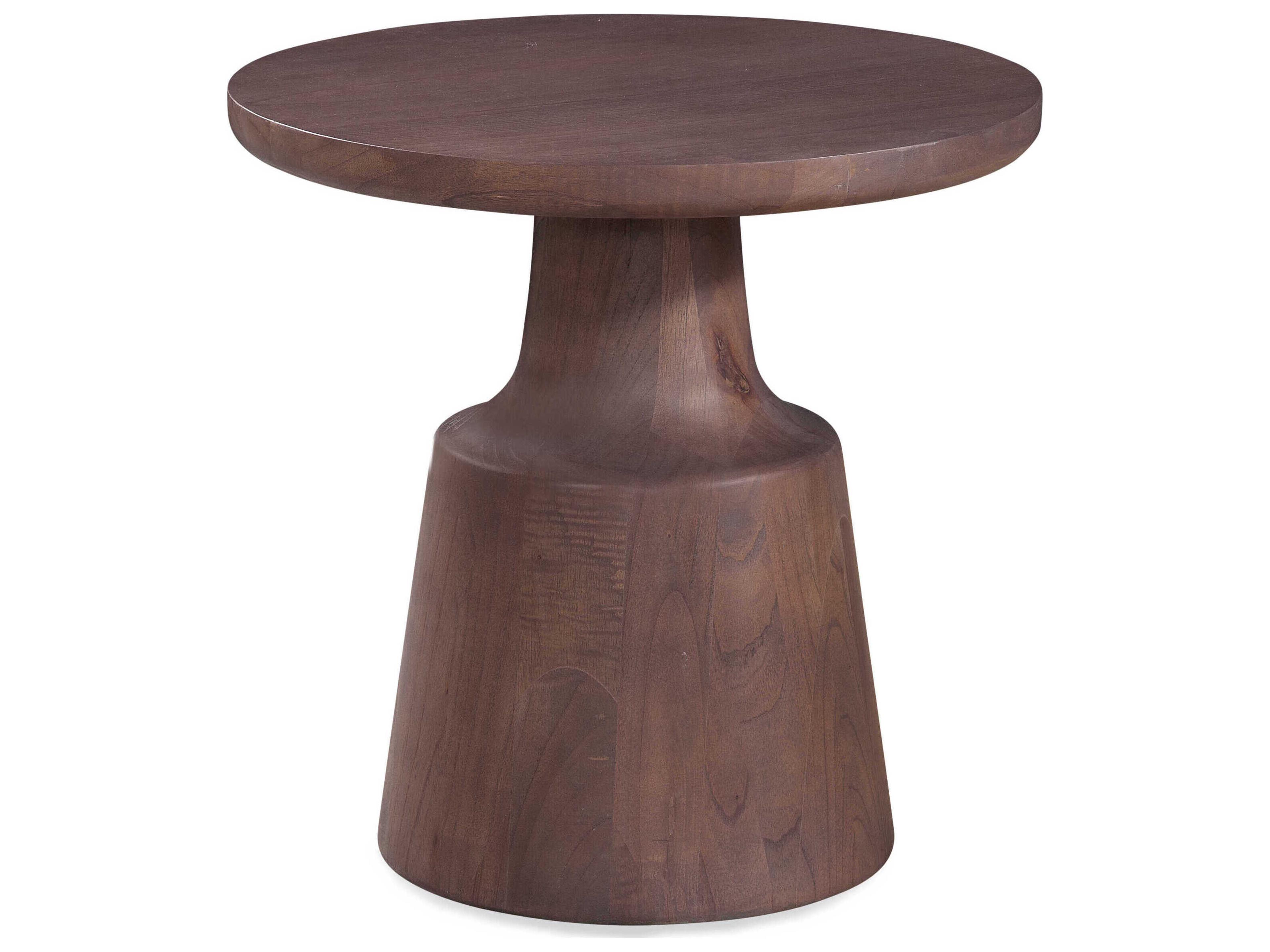 Lempa Round Wood End Table