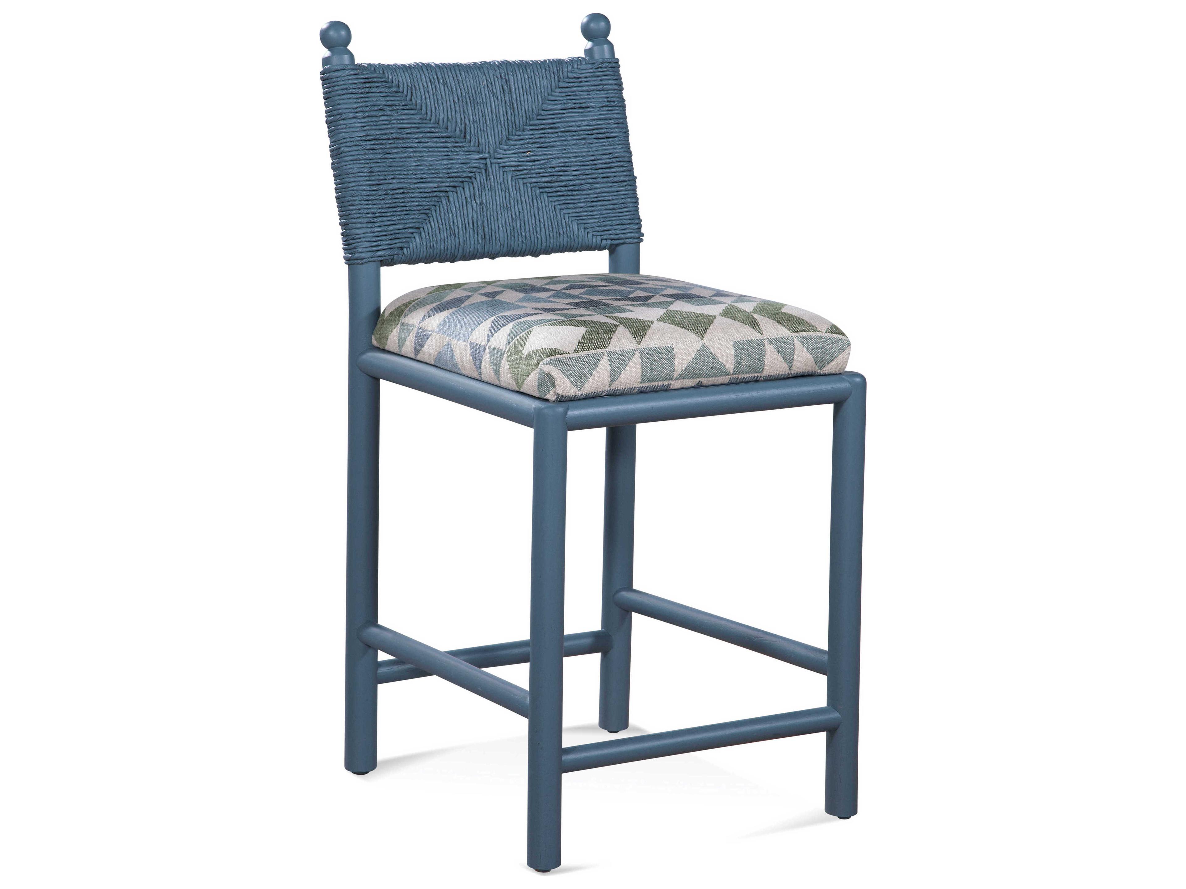 Dulce Upholstered Solid Wood Counter Stool