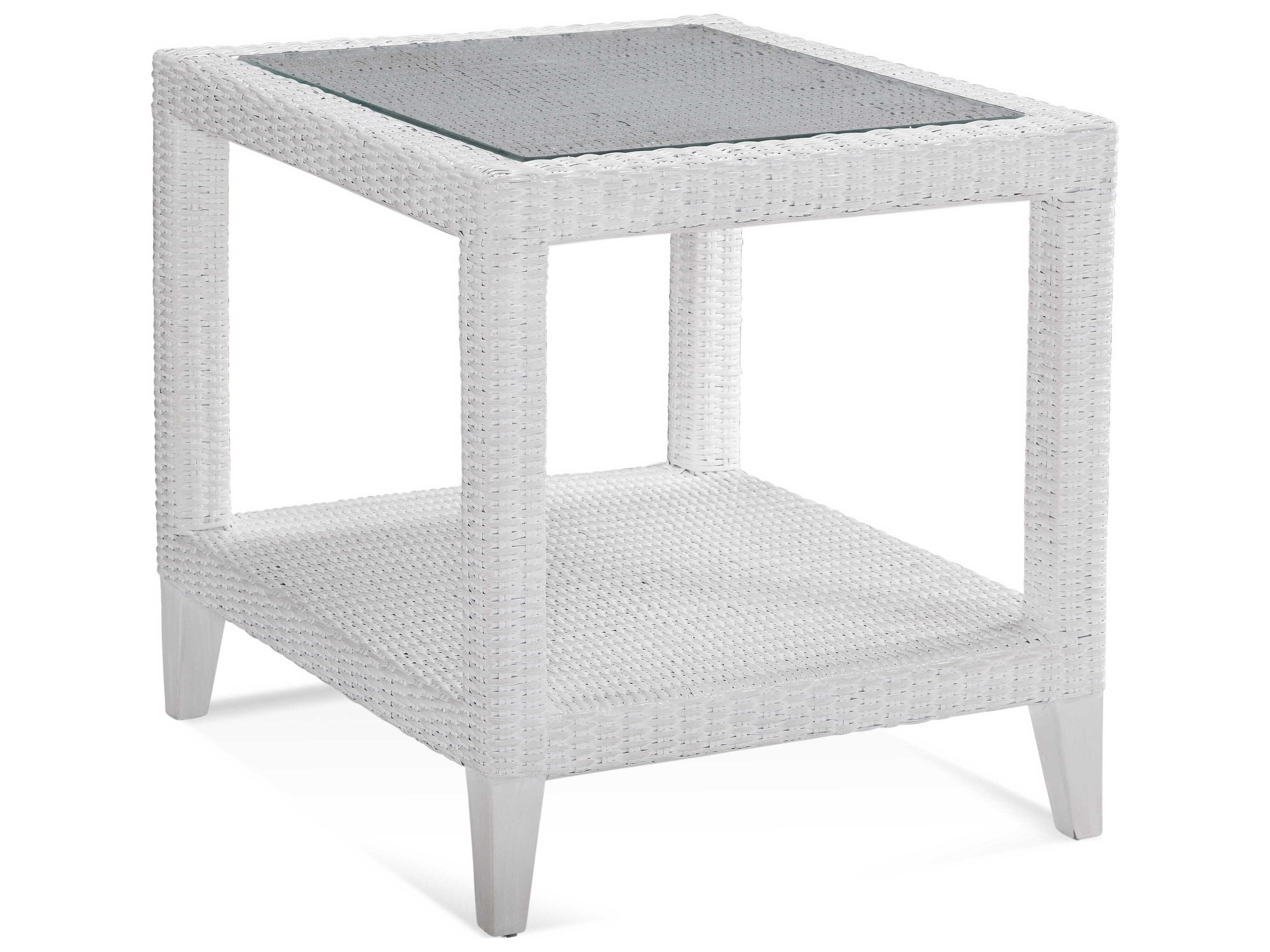 Long Beach Rectangular Glass End Table