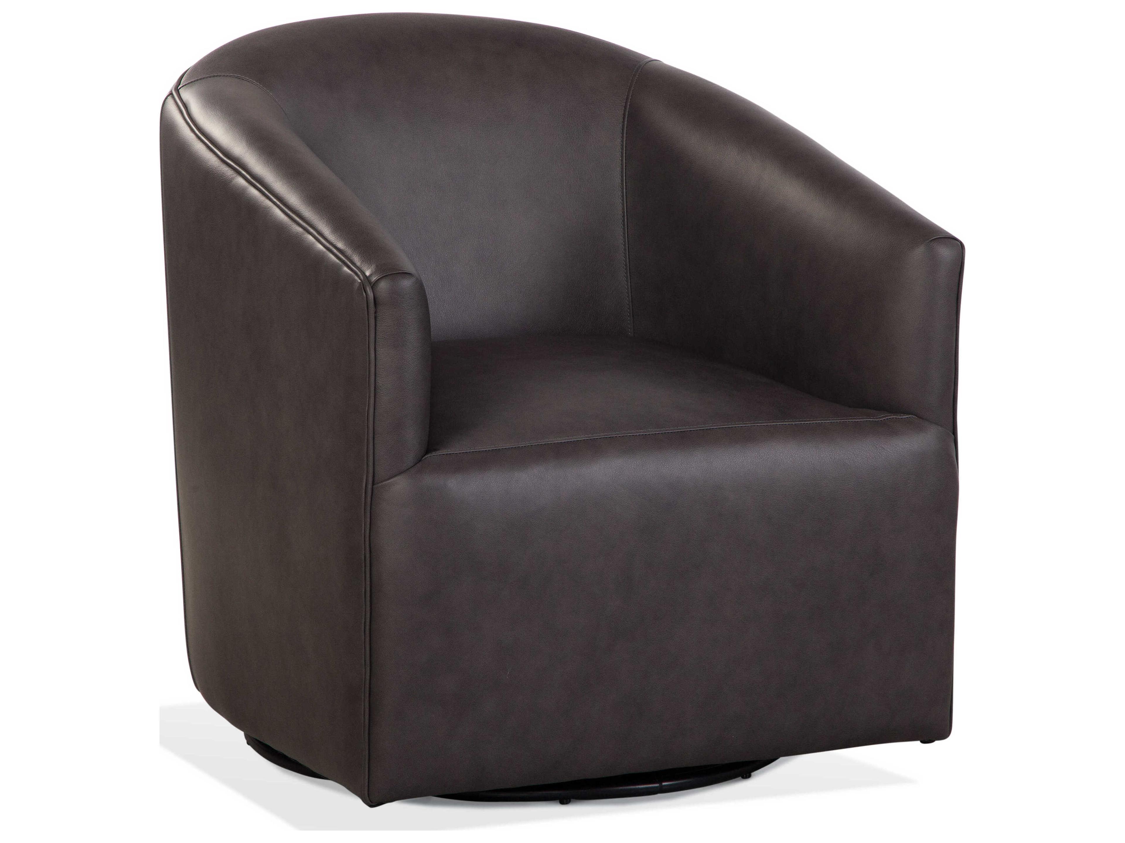 Briles Swivel Leather Accent Chair