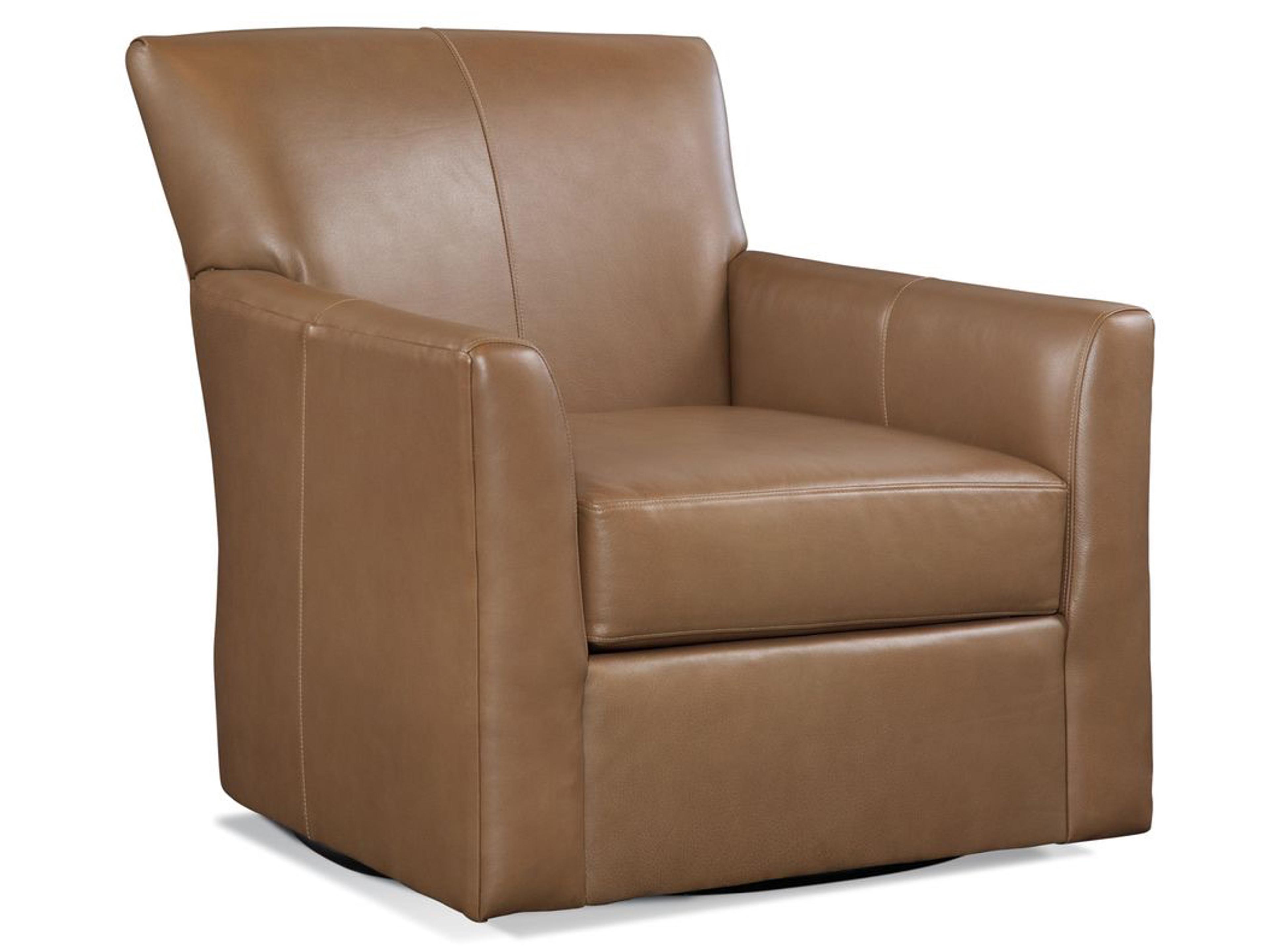 Buckley Swivel Leather Accent Chair