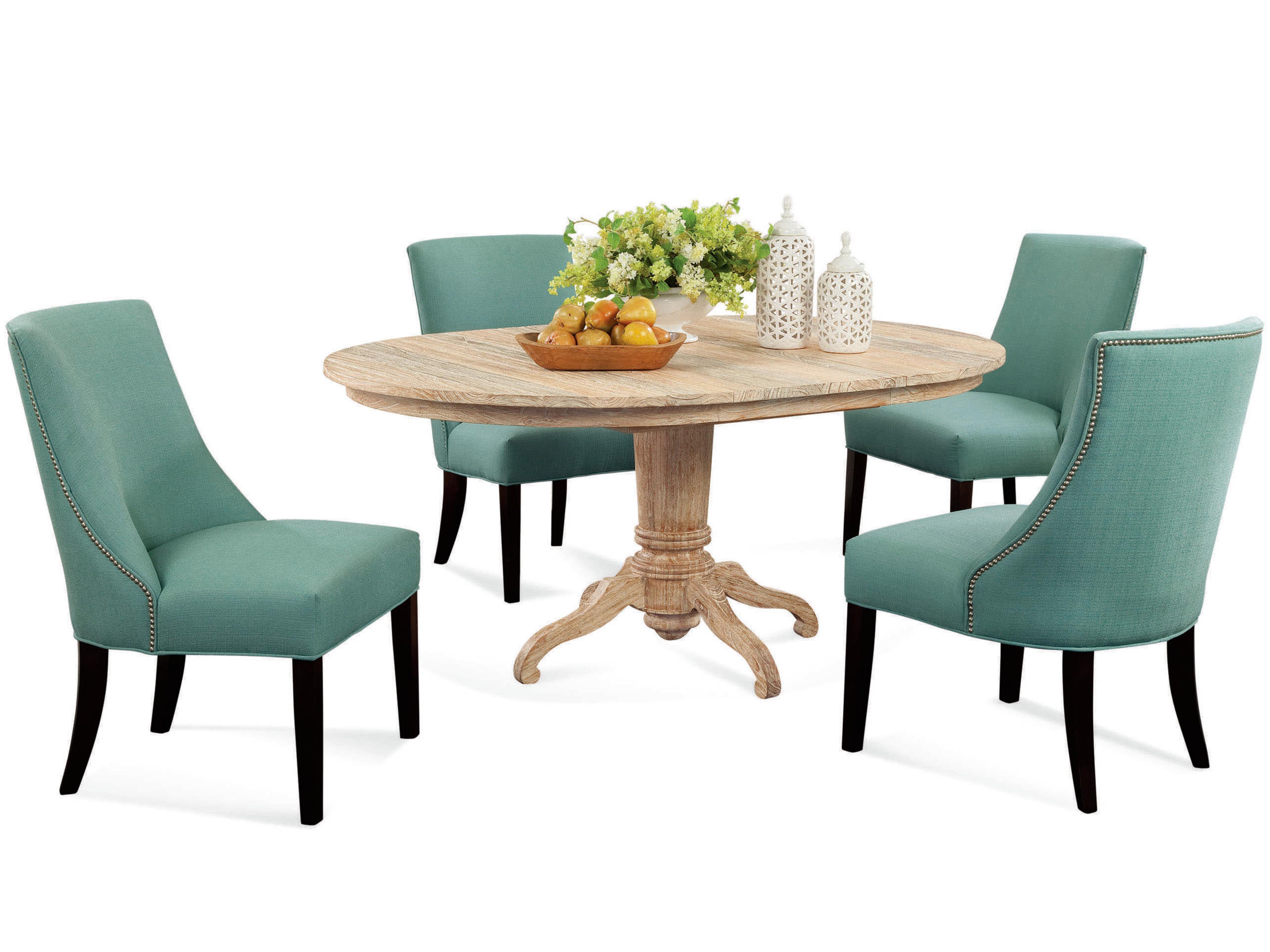 Braxton Culler Tuxedo Hardwood Green Upholstered Side Dining Chair