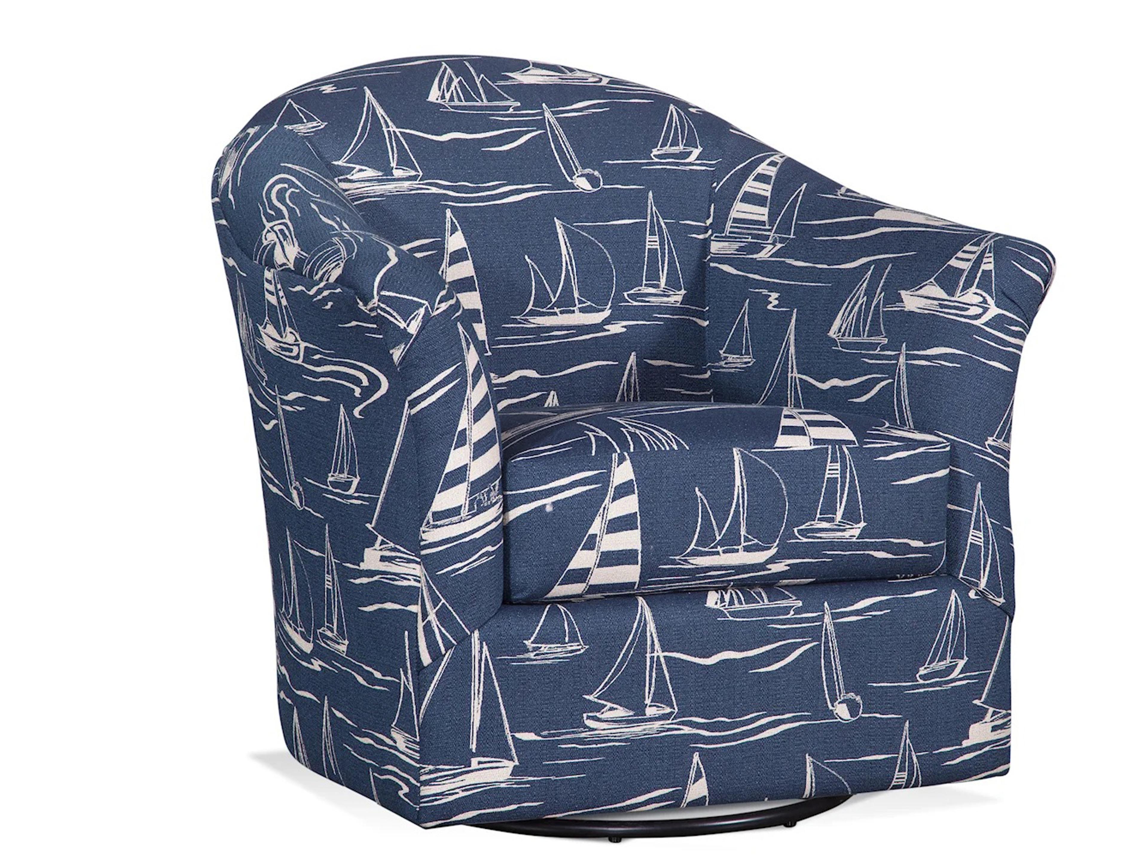 Braxton Culler Weston Swivel Leather Accent Chair