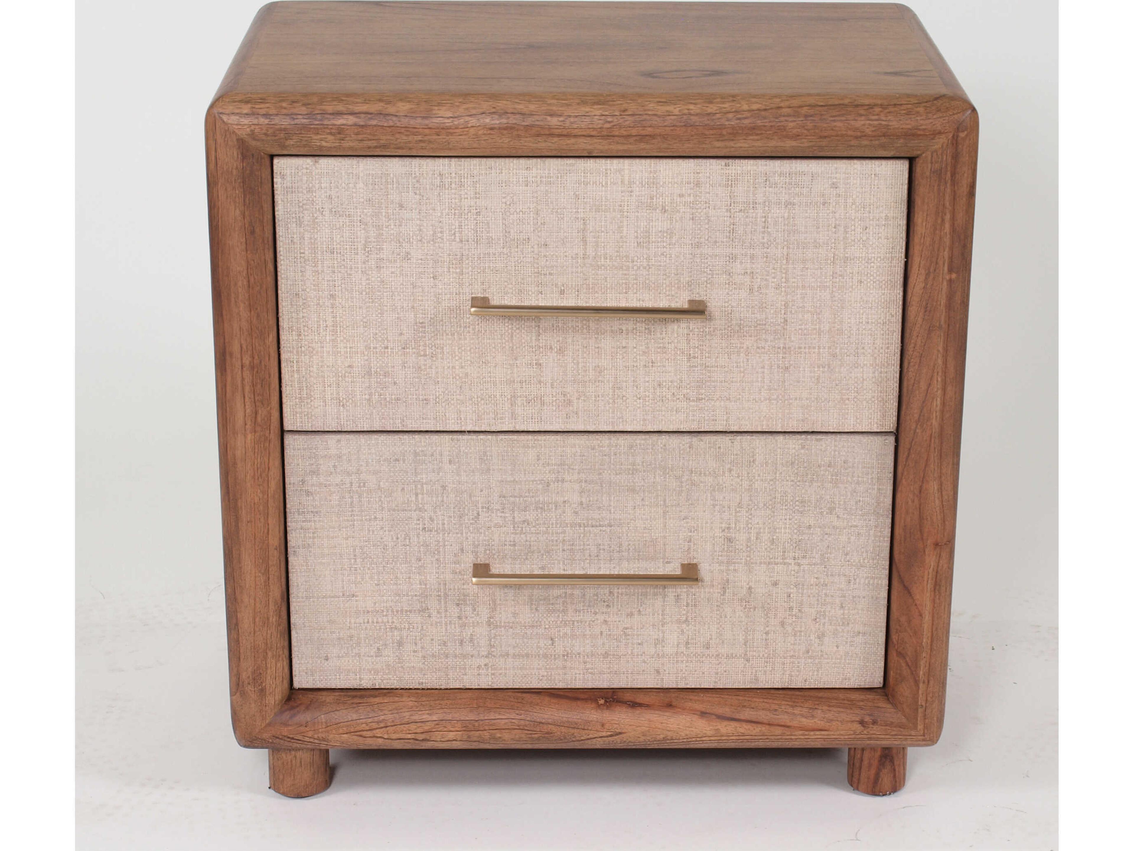 Braxton Culler Nova 2-Drawers Brown Mindi Wood Nightstand