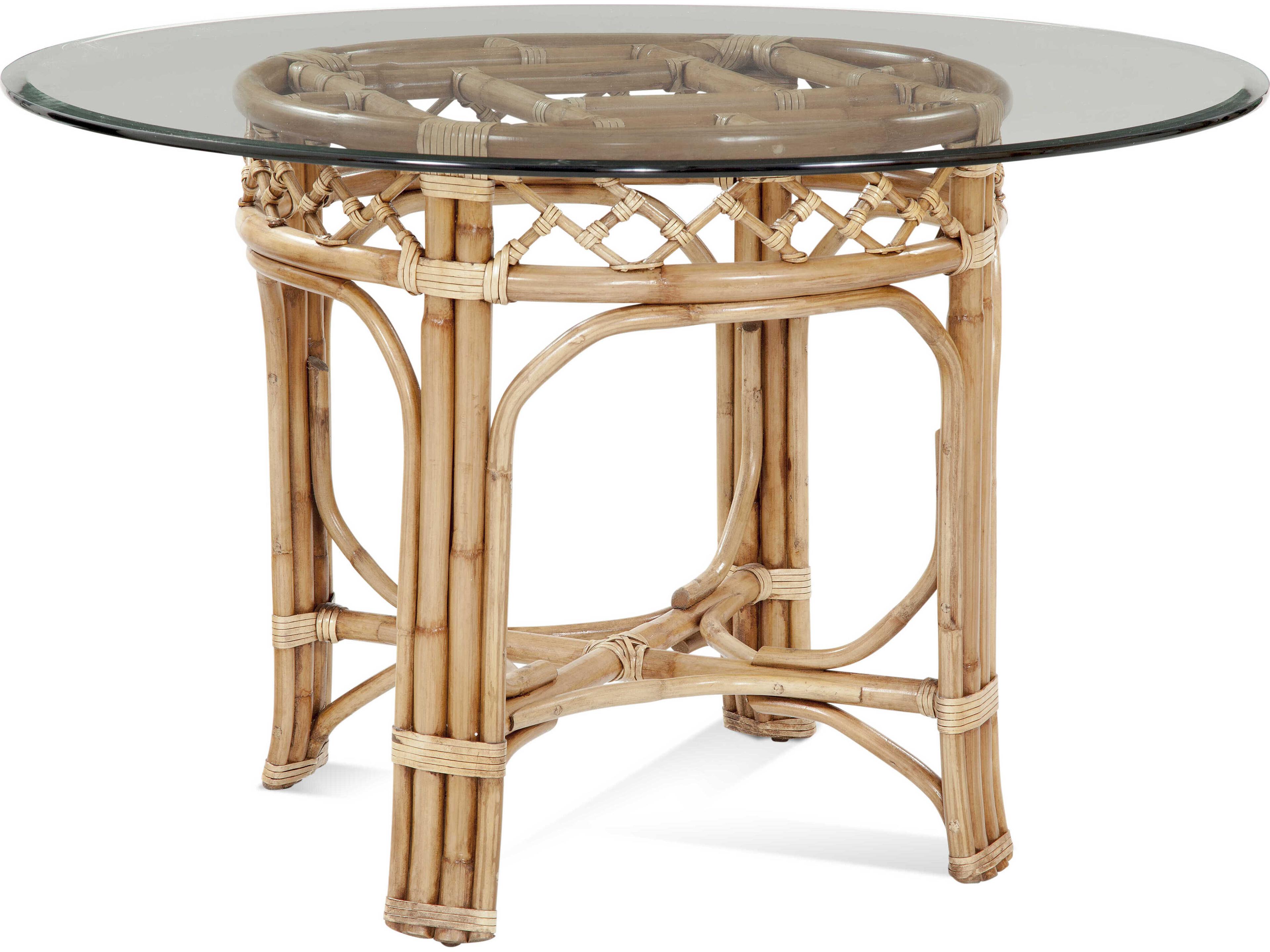 Chippendale Round Glass Dining Table