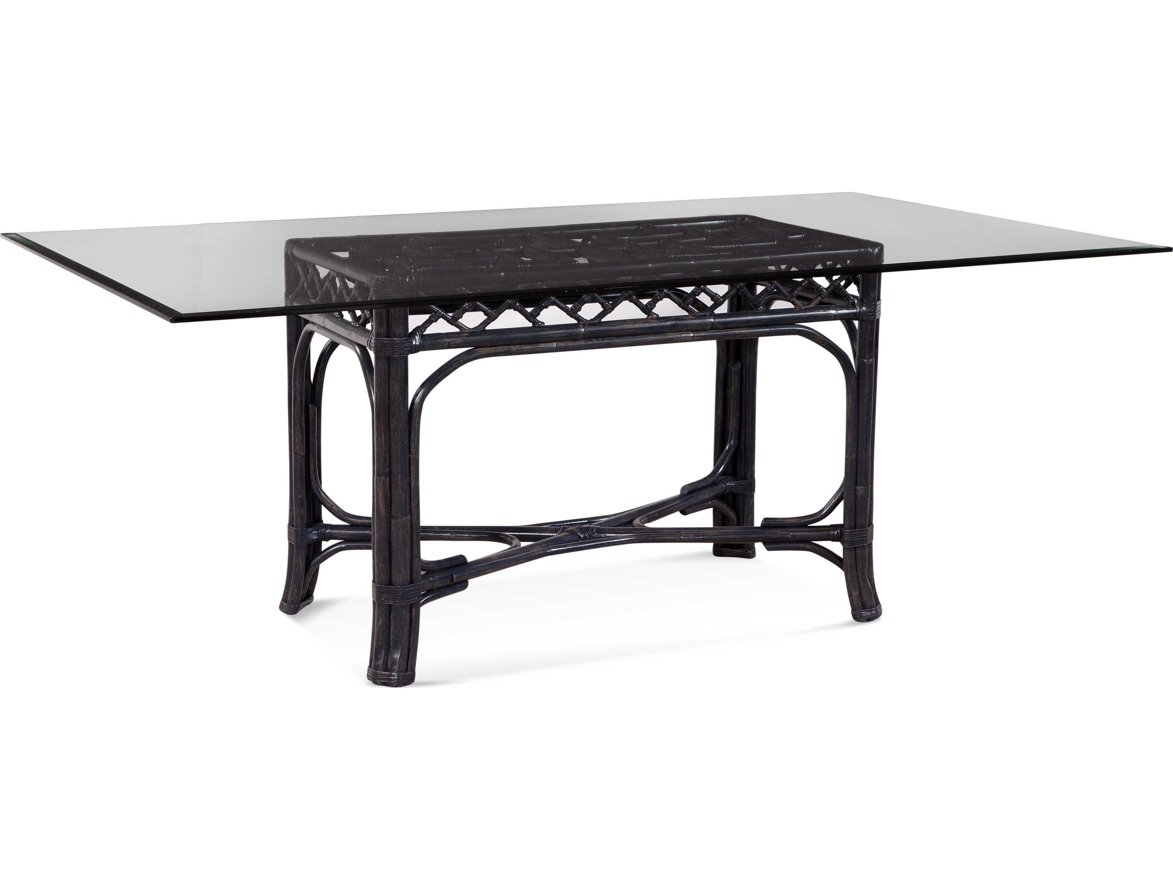 Chippendale Rectangular Glass Dining Table