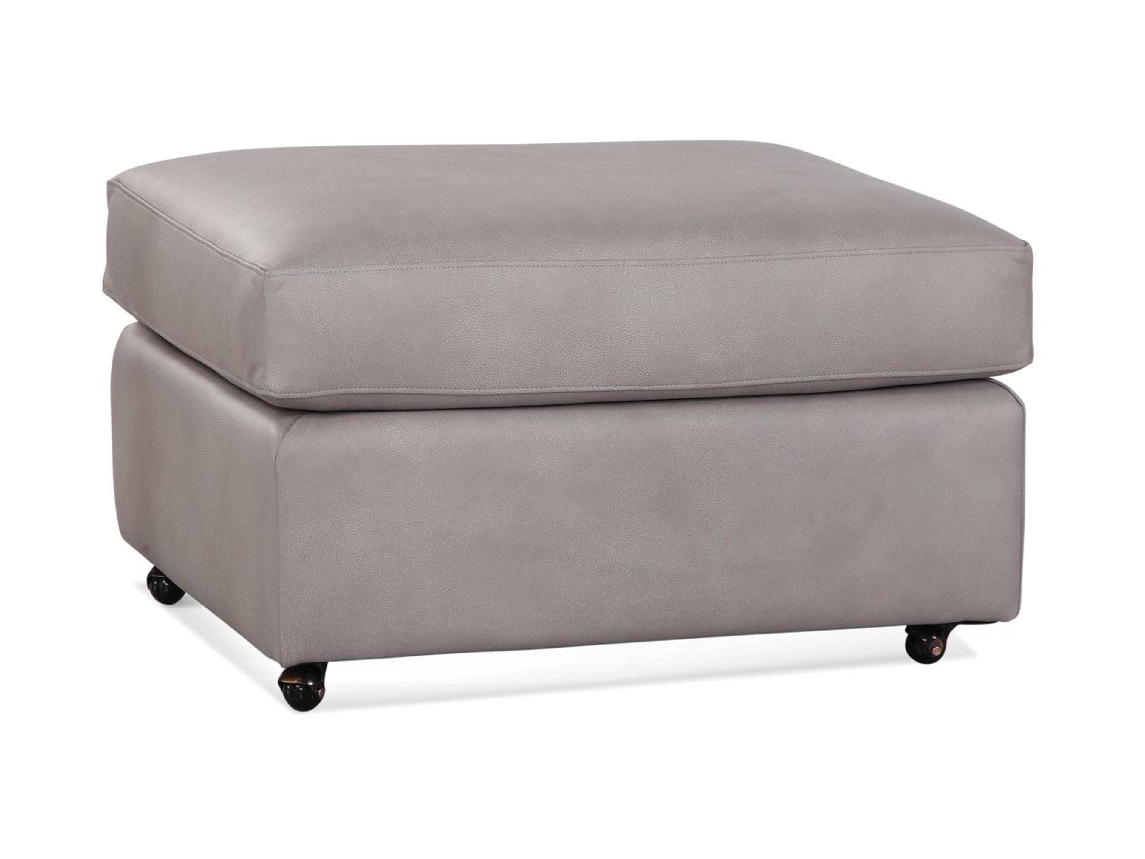 Leather Ottoman Faux Upholstered