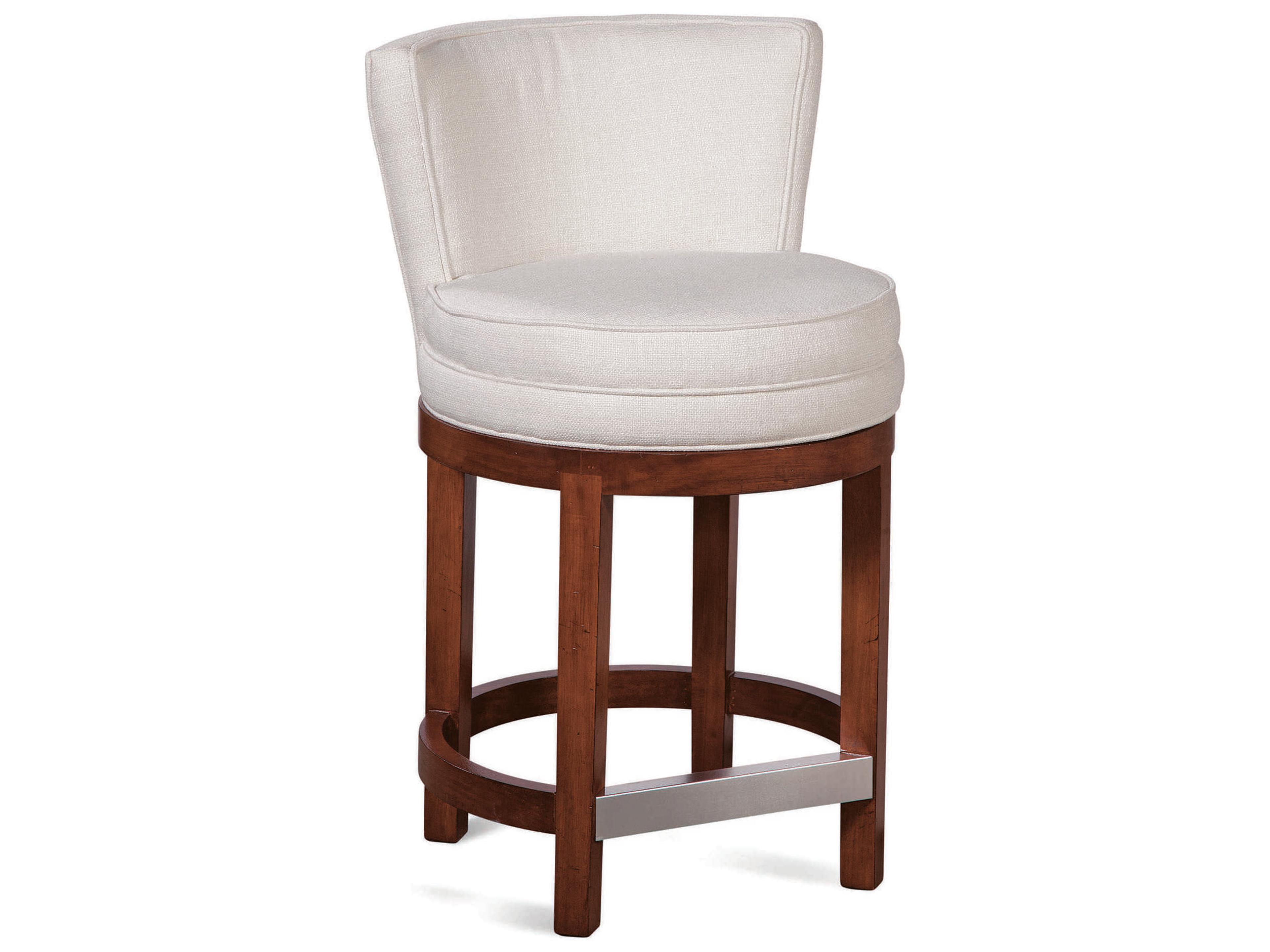 Barstools Upholstered Swivel Hardwood Counter Stool